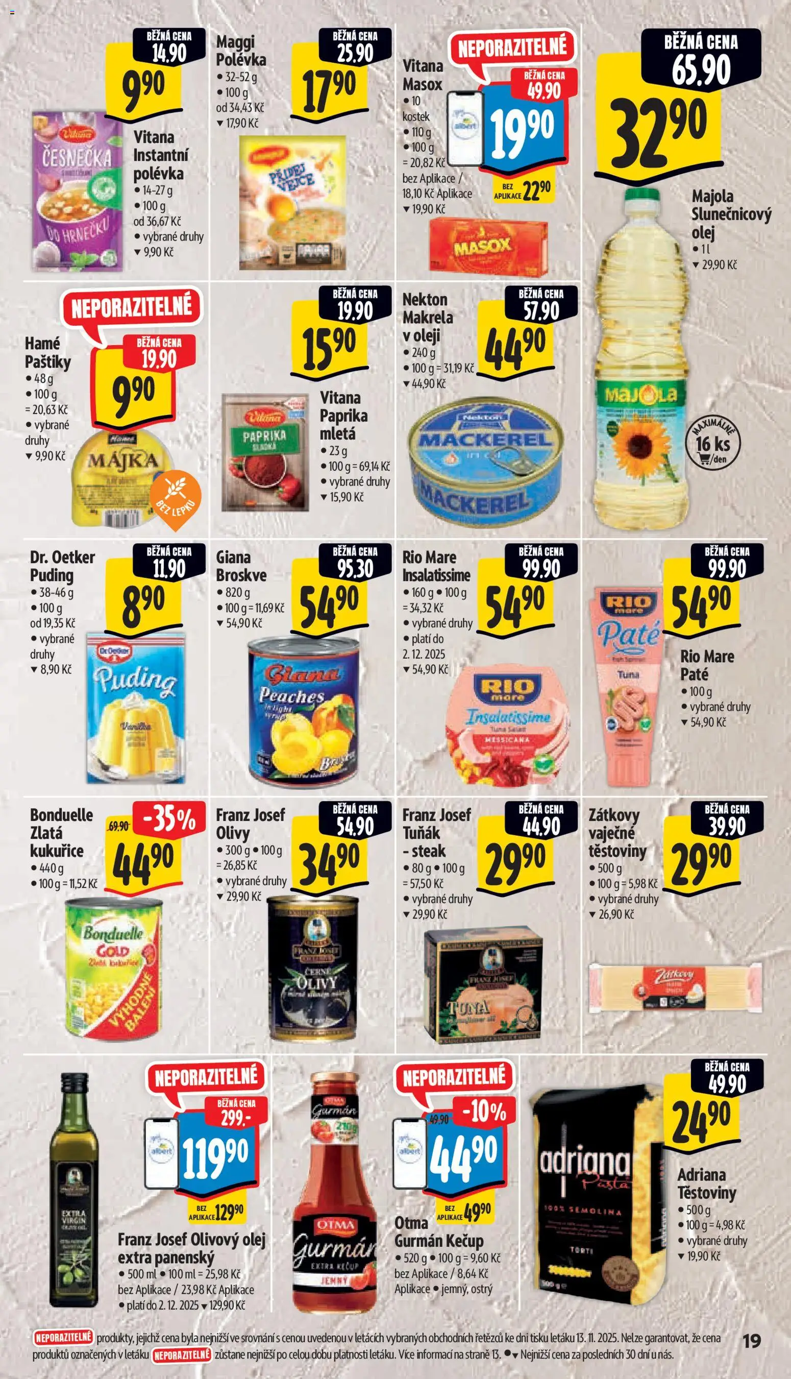 Albert leták - Supermarket od 19.11.2025 | Strana: 27 | Produkty: Těstoviny, Steak, Paprika, Masox