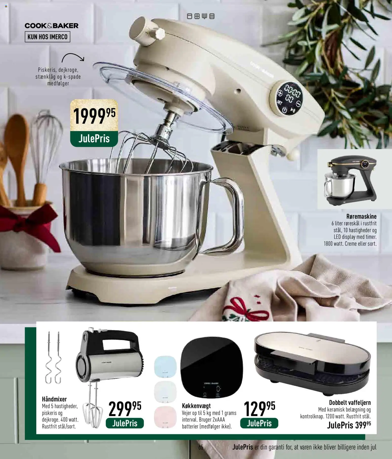 Imerco tilbudsavis – gyldig fra 07.11.2025 | Side: 65 | Produkter: Creme, Batterier, Køkkenvægt, Piskeris