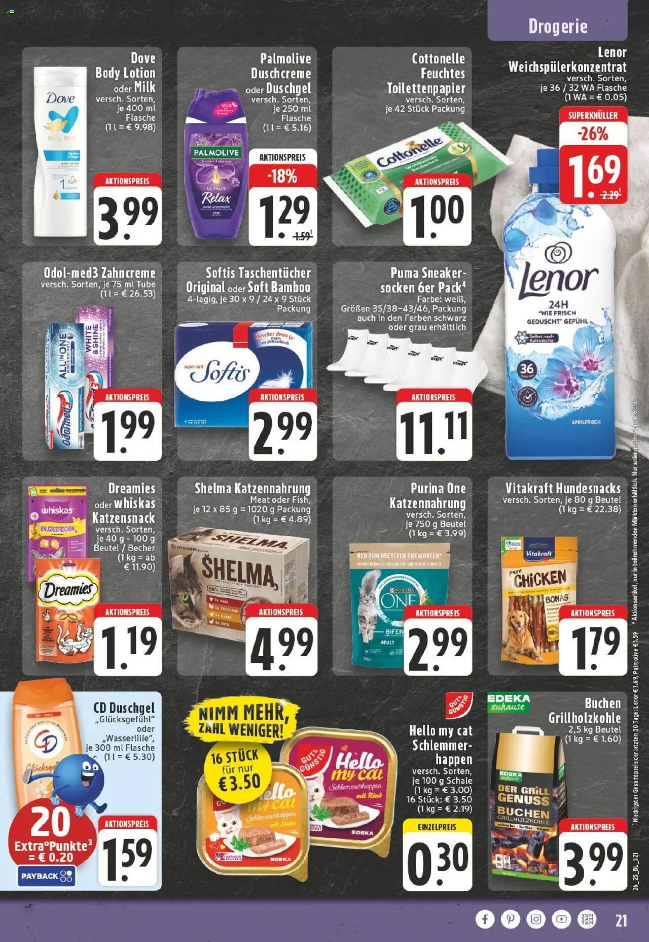 Edeka prospekt Erkrath - Hochdahl	 - gültig ab dem 22.06.2025 | Seite: 23 | Produkte: Duschcreme, Ente, Whiskas, Toilettenpapier