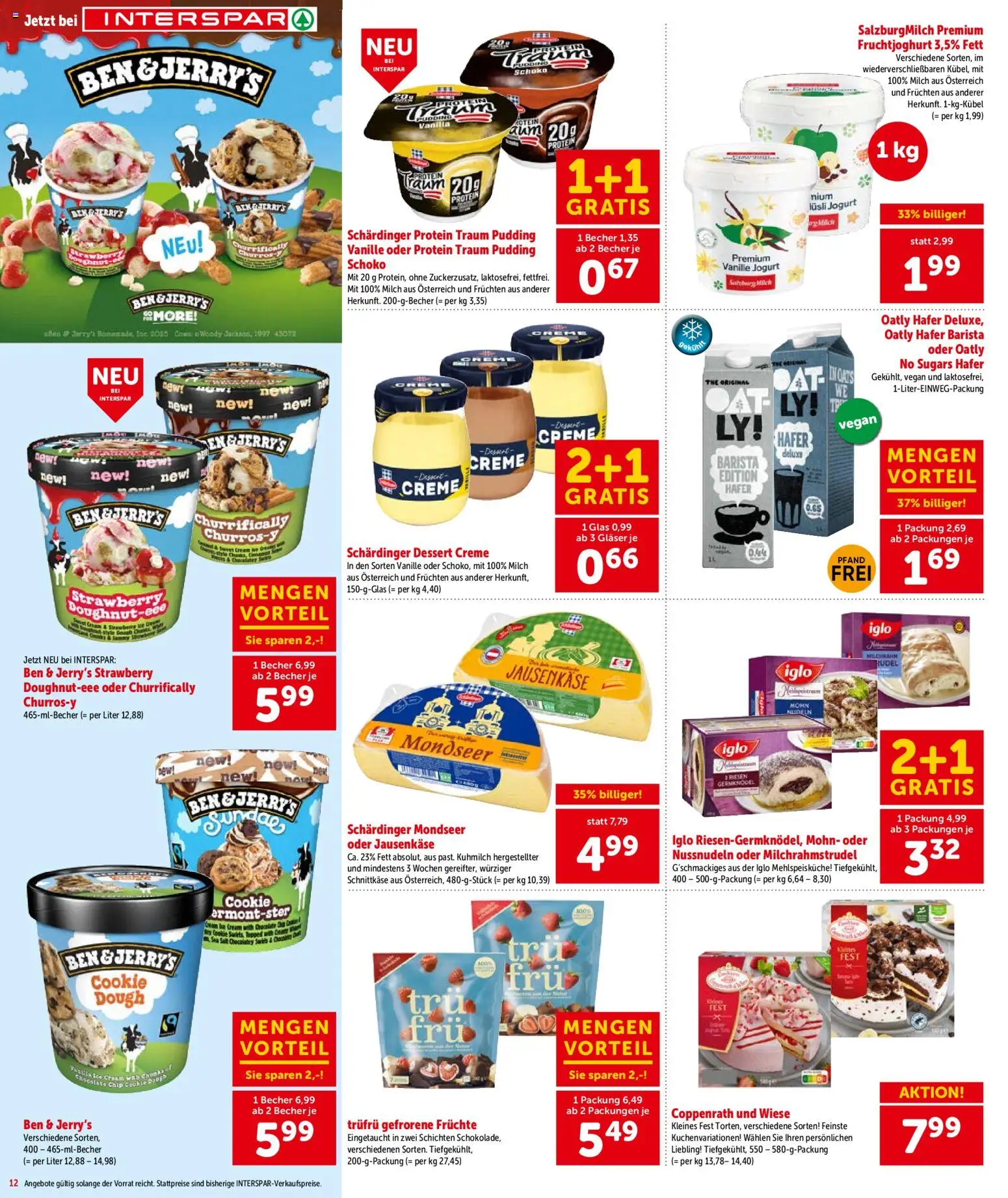 Interspar Flugblatt - Kärnten gültig ab 15.01.2026 | Seite: 13 | Produkte: Milch, Creme, Nudeln