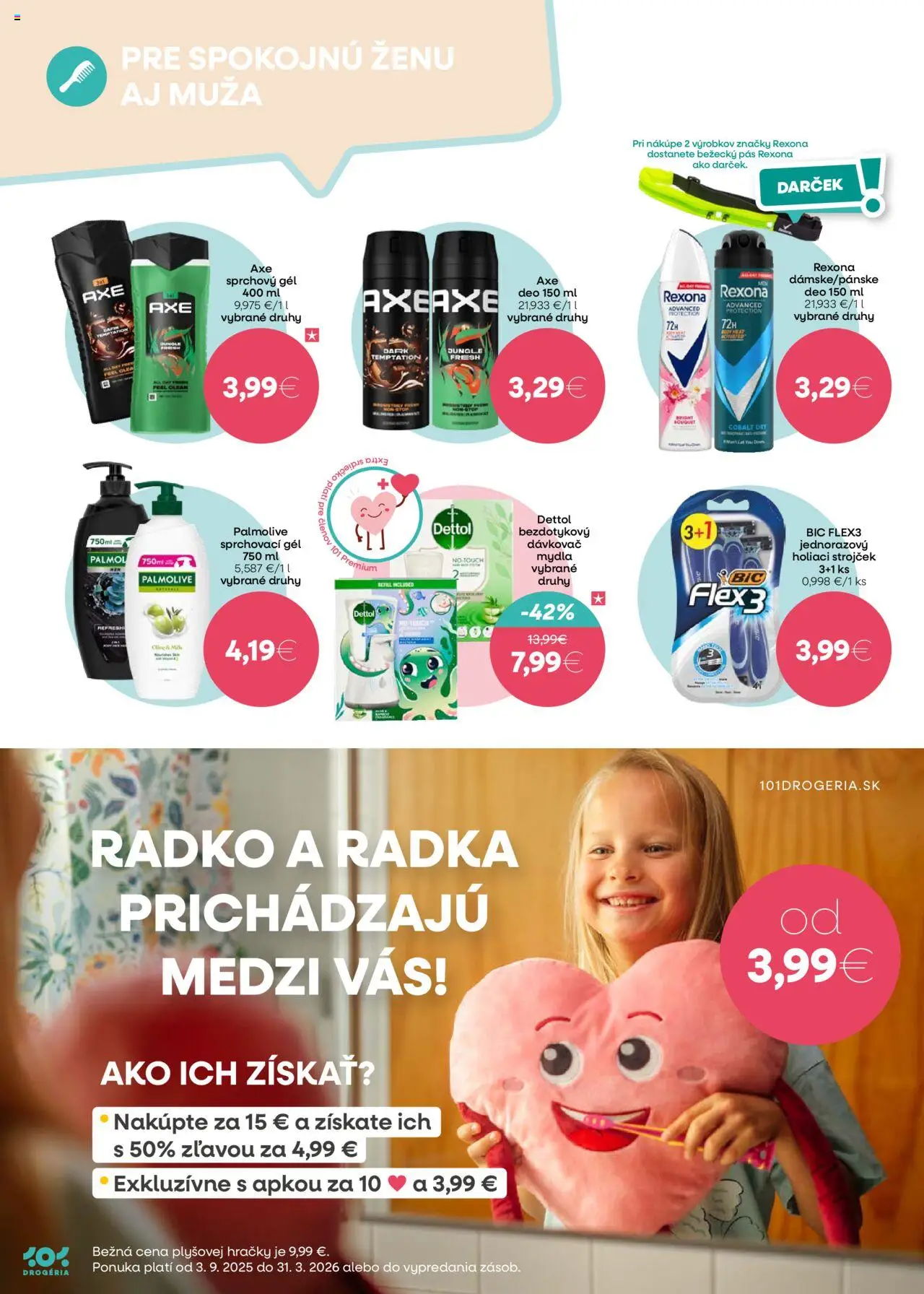 Nové 101 drogerie akcie – leták je platný od 17.09.2025 | Strana: 6 | Produkty: Pás, Bežecký pás, Strojček, Holiaci strojček