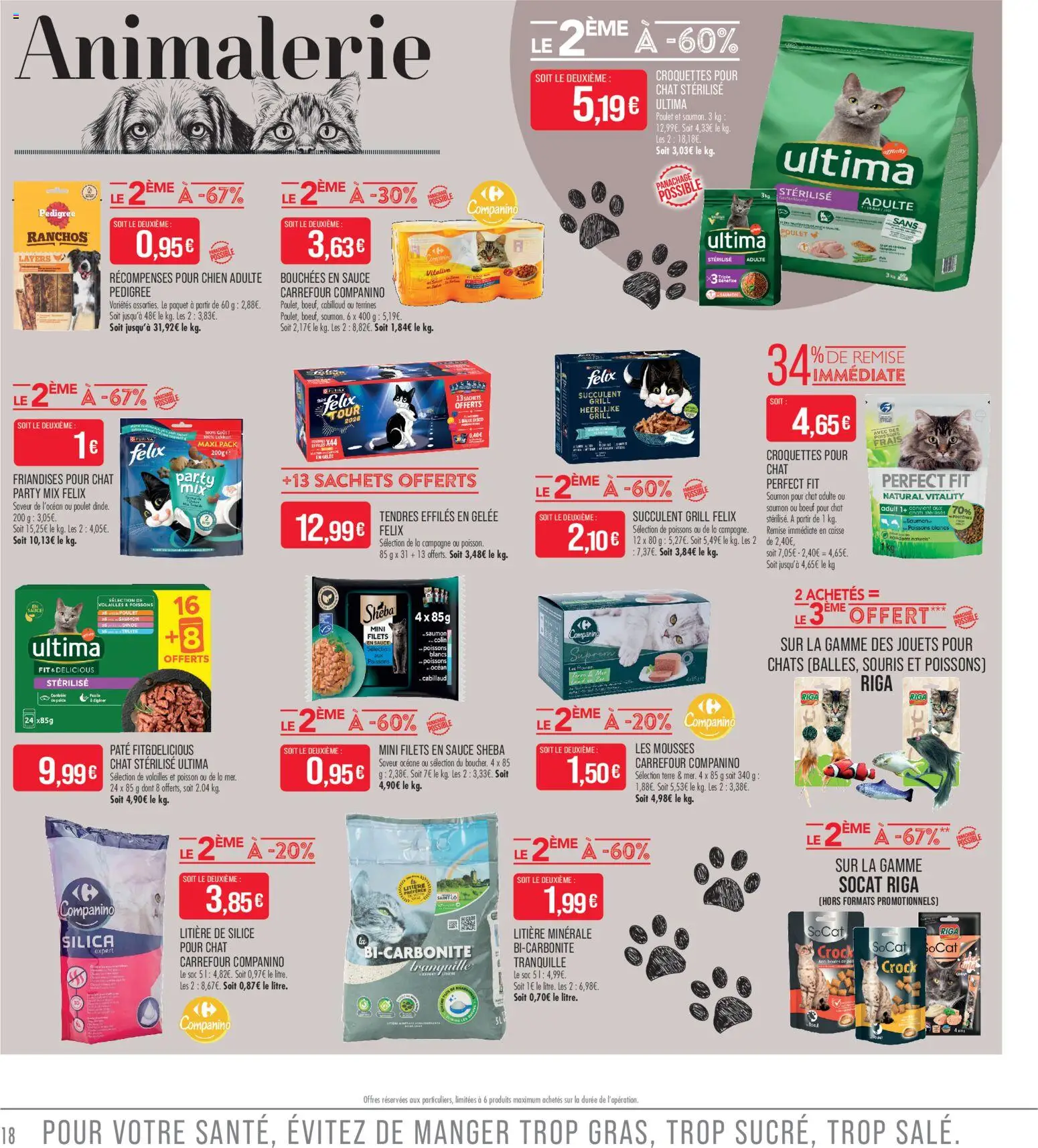 {H1} | Page: 18 | Produits: Sac, Jouets, Litière, Saumon