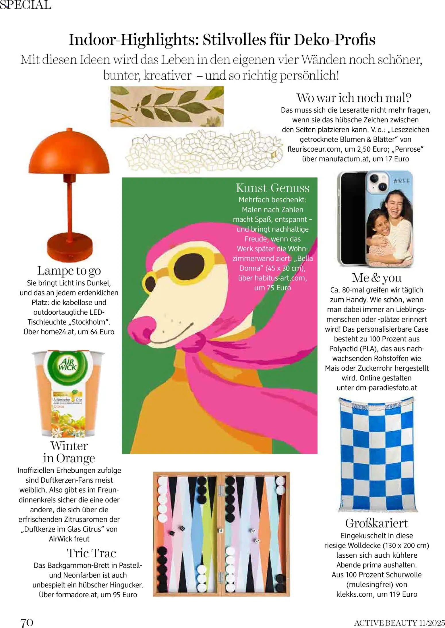 dm drogerie markt Active Beauty Magazin 11/2025 gültig ab 01.11.2025 | Seite: 70 | Produkte: Lampe