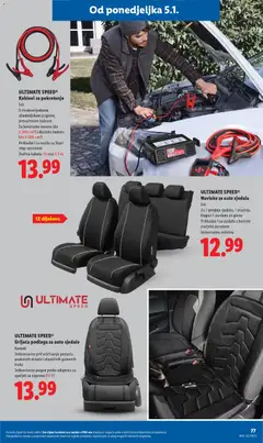 ULTIMATE SPEED® Navlake za auto sjedala, Set. Za 2 prednja sjedala, 1 stražnju klupu i 5 naslona za glavu. Prikladne i za sjedala s bočnim zračnim jastukom. Univerzalna veličina - Pregled kataloga iz trgovine Lidl, vrijedi od 27.12.2025 | Stranica: 77 | Proizvodi: Navlake za auto sjedala, Upaljač