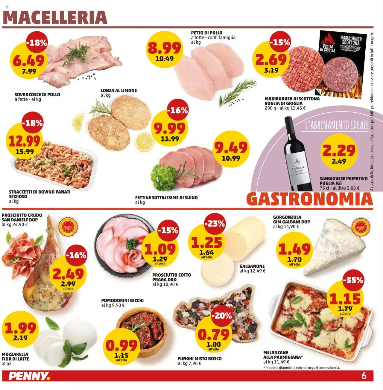 Volantino PENNY del 28.08.2025 | Pagina: 6 | Prodotti: Bovino, Mozzarella, Limone, Griglia