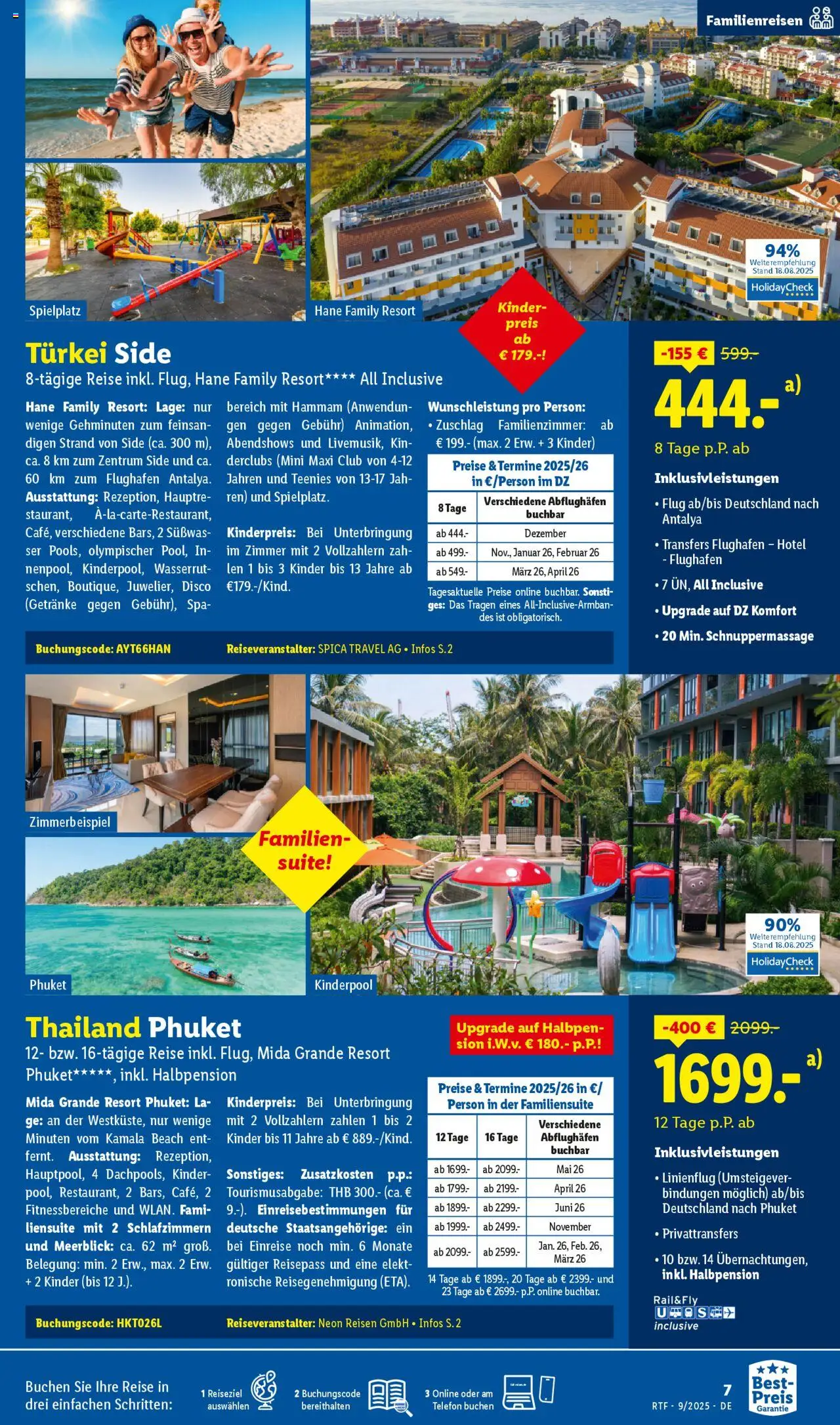 Lidl Reisen September/Oktober Reise-Highlights – gültig ab 12.09.2025 | Seite: 7 | Produkte: Telefon