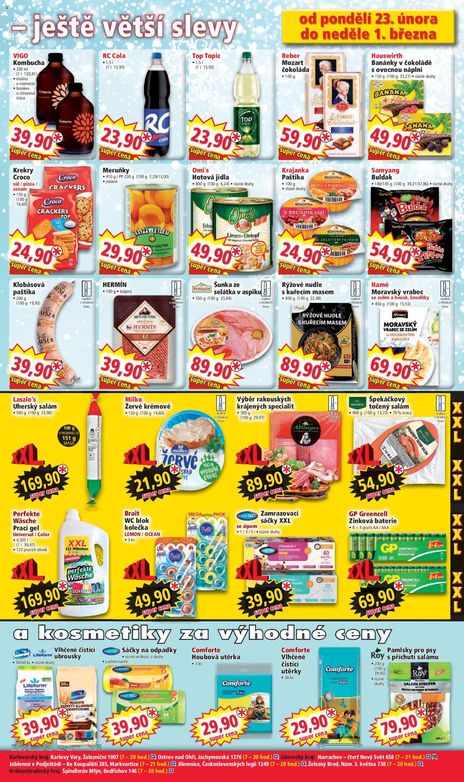 Norma leták od 23.02.2026 | Strana: 5 | Produkty: Šunka, Utěrky, Wc, Meruňky