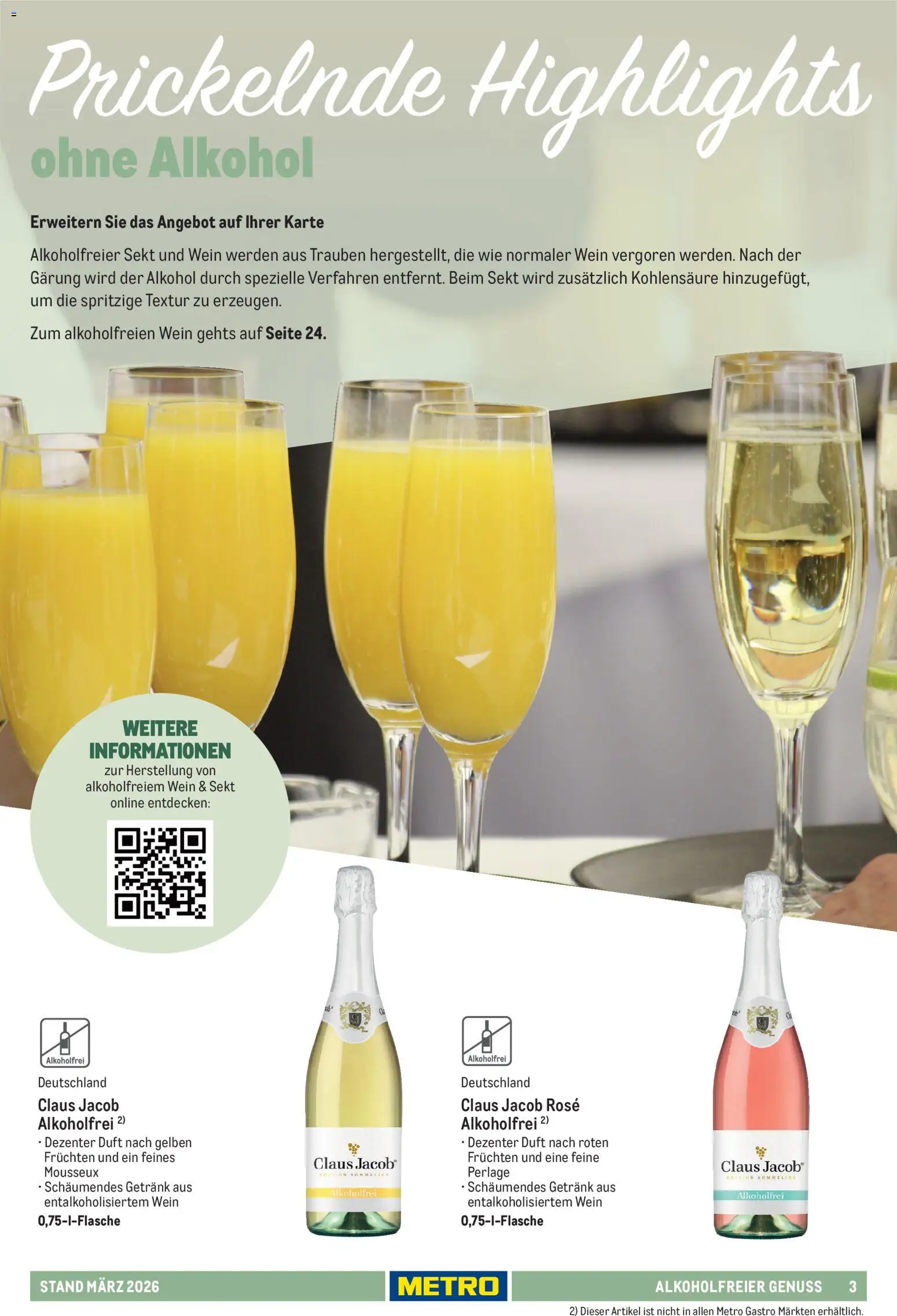 Metro Hauswein-Katalog – gültig ab 03.03.2026 | Seite: 3 | Produkte: Trauben, Sekt, Duft, Wein