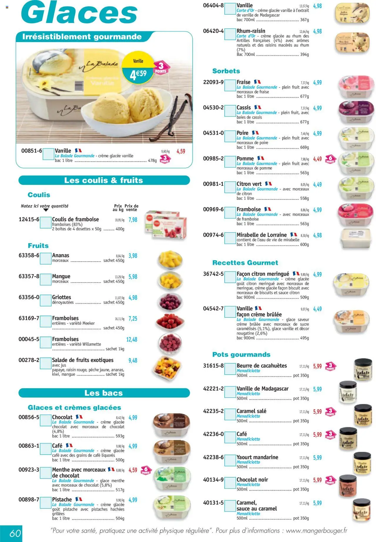 {H1} | Page: 60 | Produits: Pomme, Grains de café, Pistaches, Ananas
