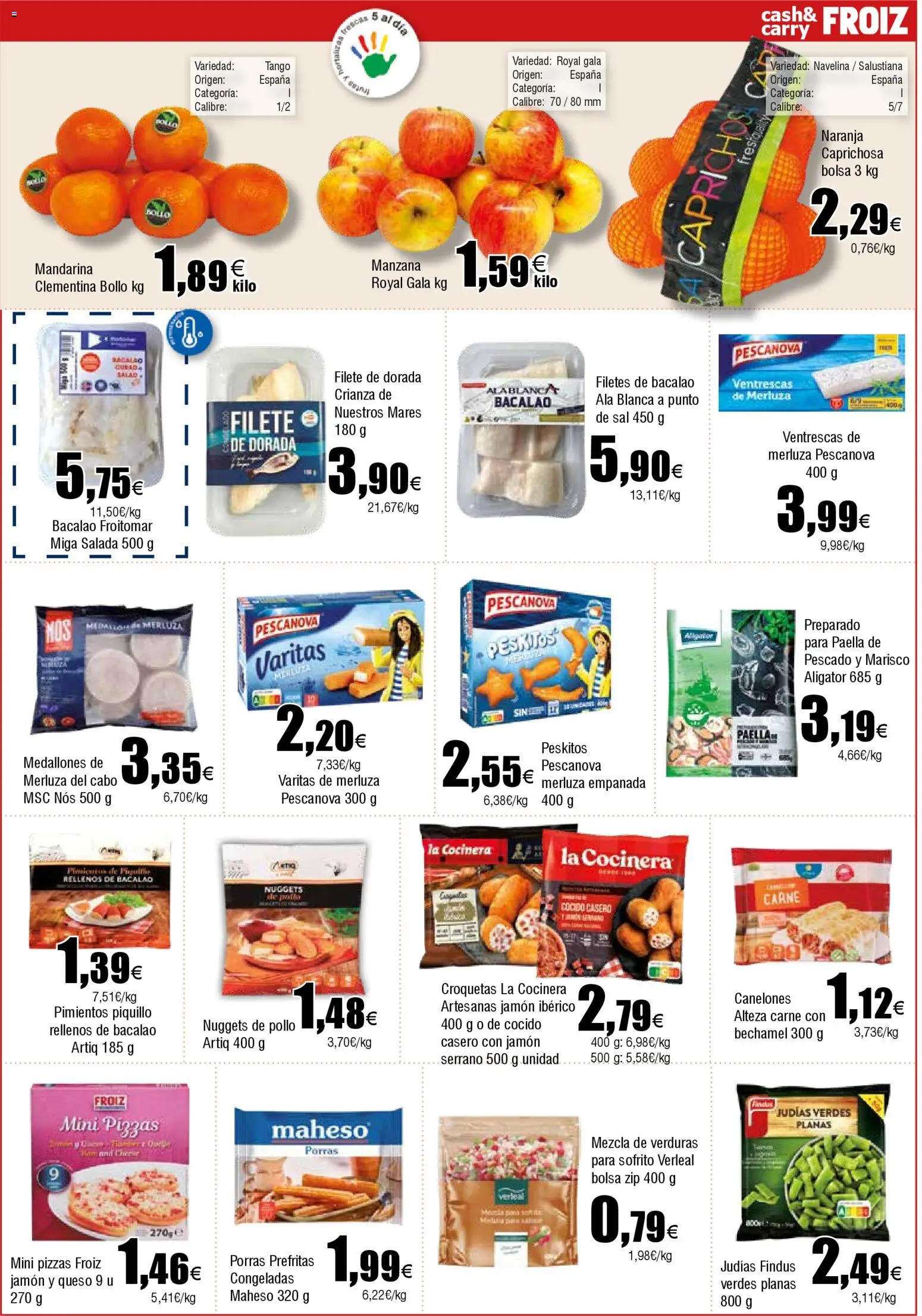 Froiz - Folleto Cash │ válido desde el 22.01.2026 | Página: 9 | Productos: Queso, Jamón ibérico, Pescado, Bolsa