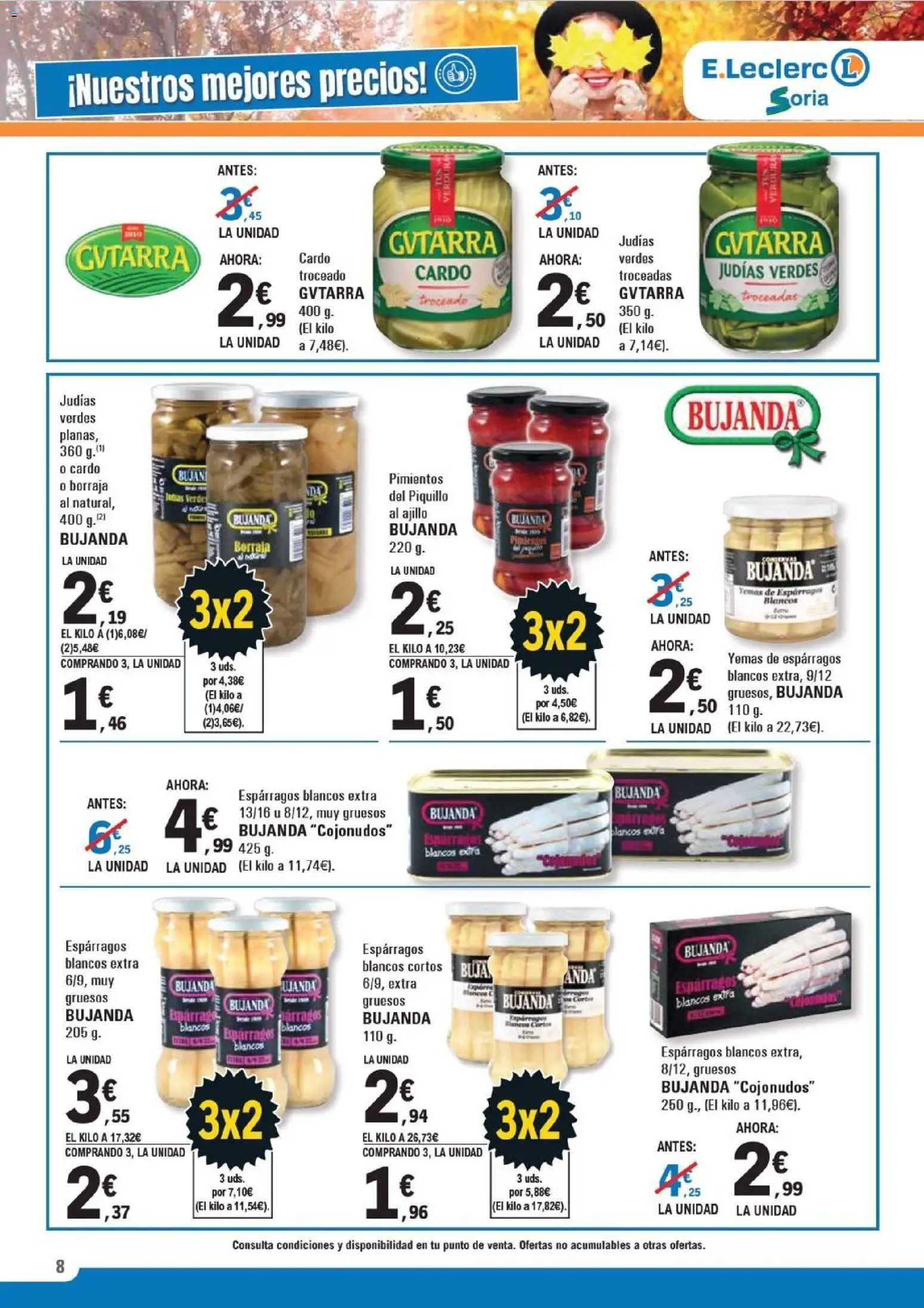 E.Leclerc folleto │ válido desde el 12.11.2025 | Página: 8 | Productos: Νερό καρύδας