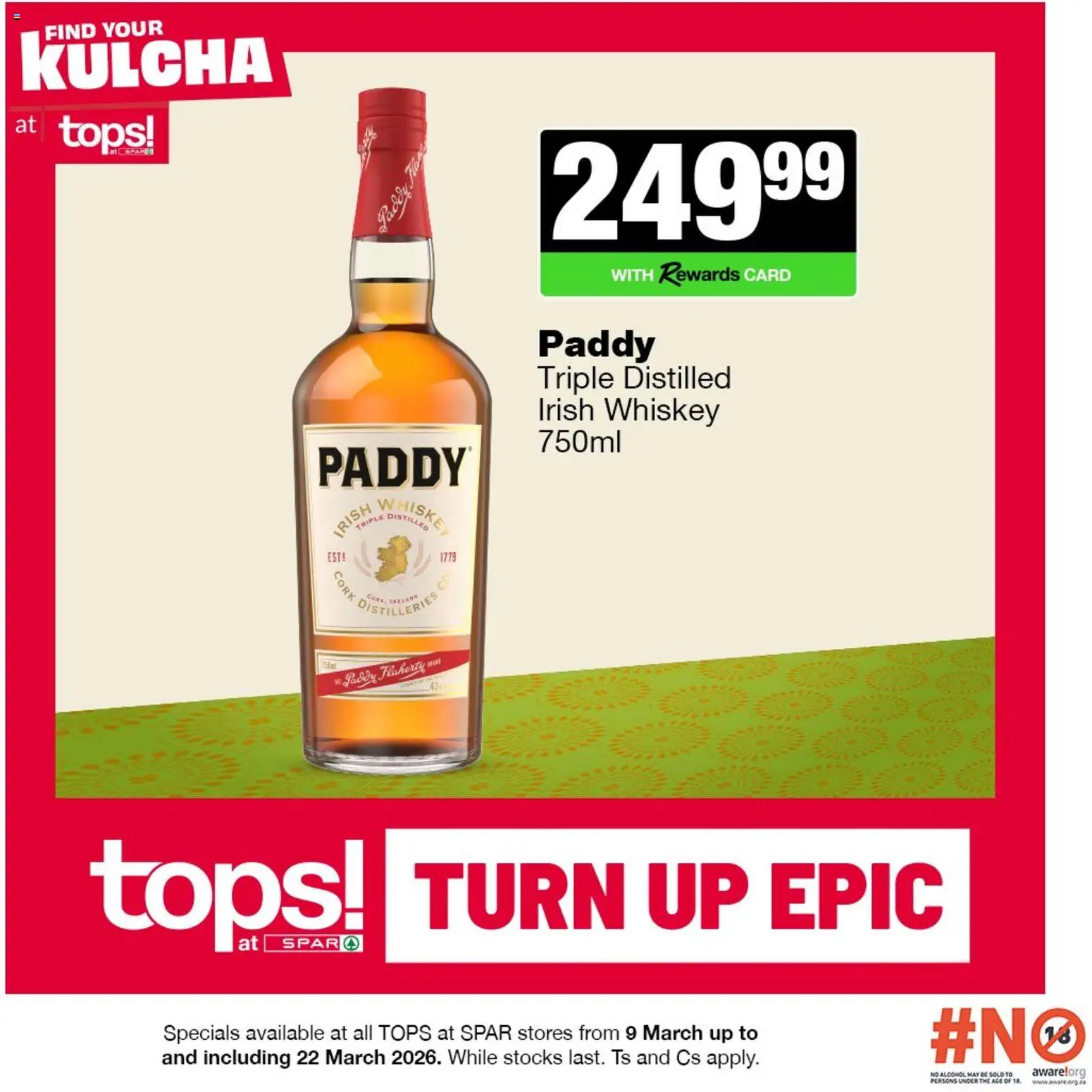 New Tops at Spar catalogue – valid from 09.03.2026 | Page: 3 | Products: Whiskey