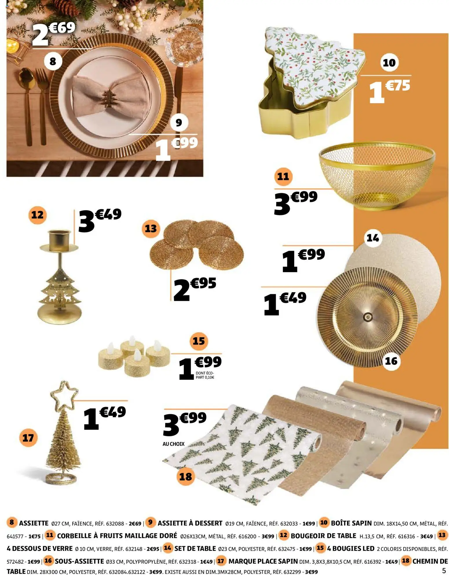 {H1} | Page: 5 | Produits: Table