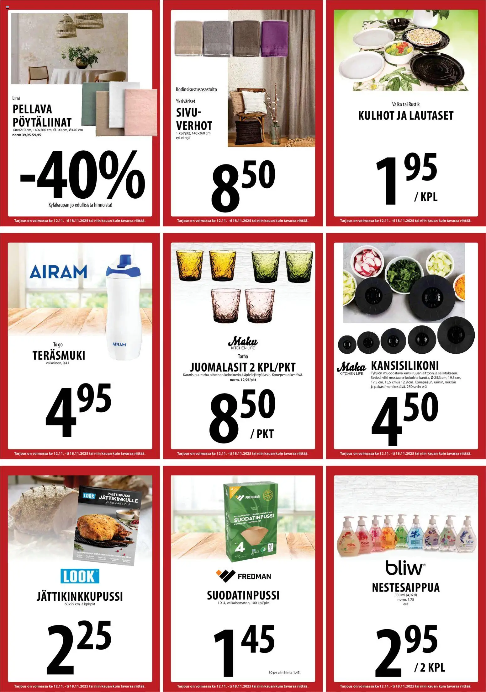 Tuuri tarjoukset – voimassa 12.11.2025 alkaen | Sivu: 12 | Tuotteet: Kansi