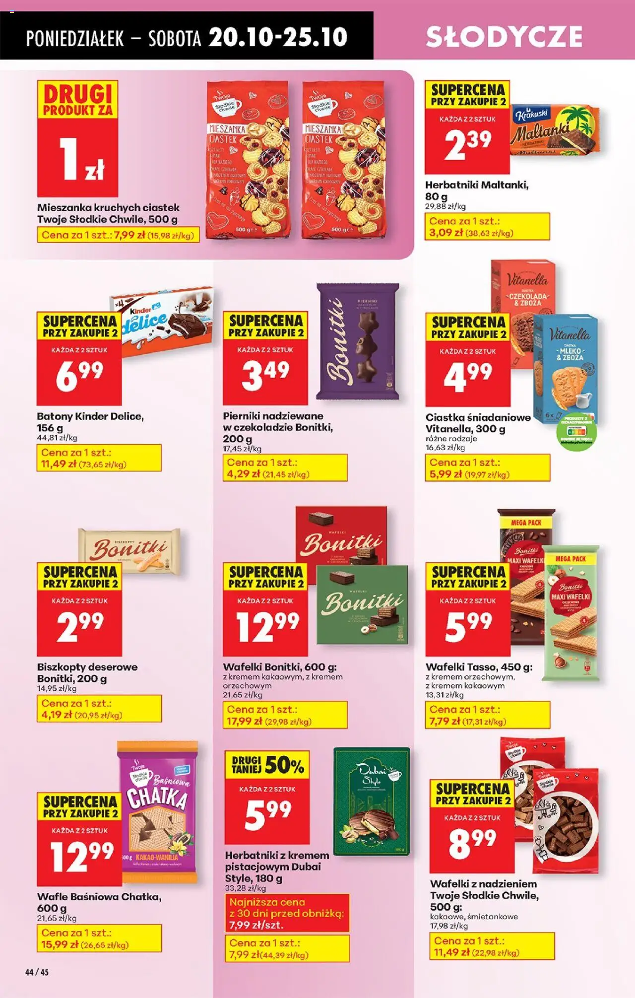 Biedronka gazetka od 20.10.2025 | Strona: 56 | Produkty: Słodycze, Pierniki, Wafle, Ciastka
