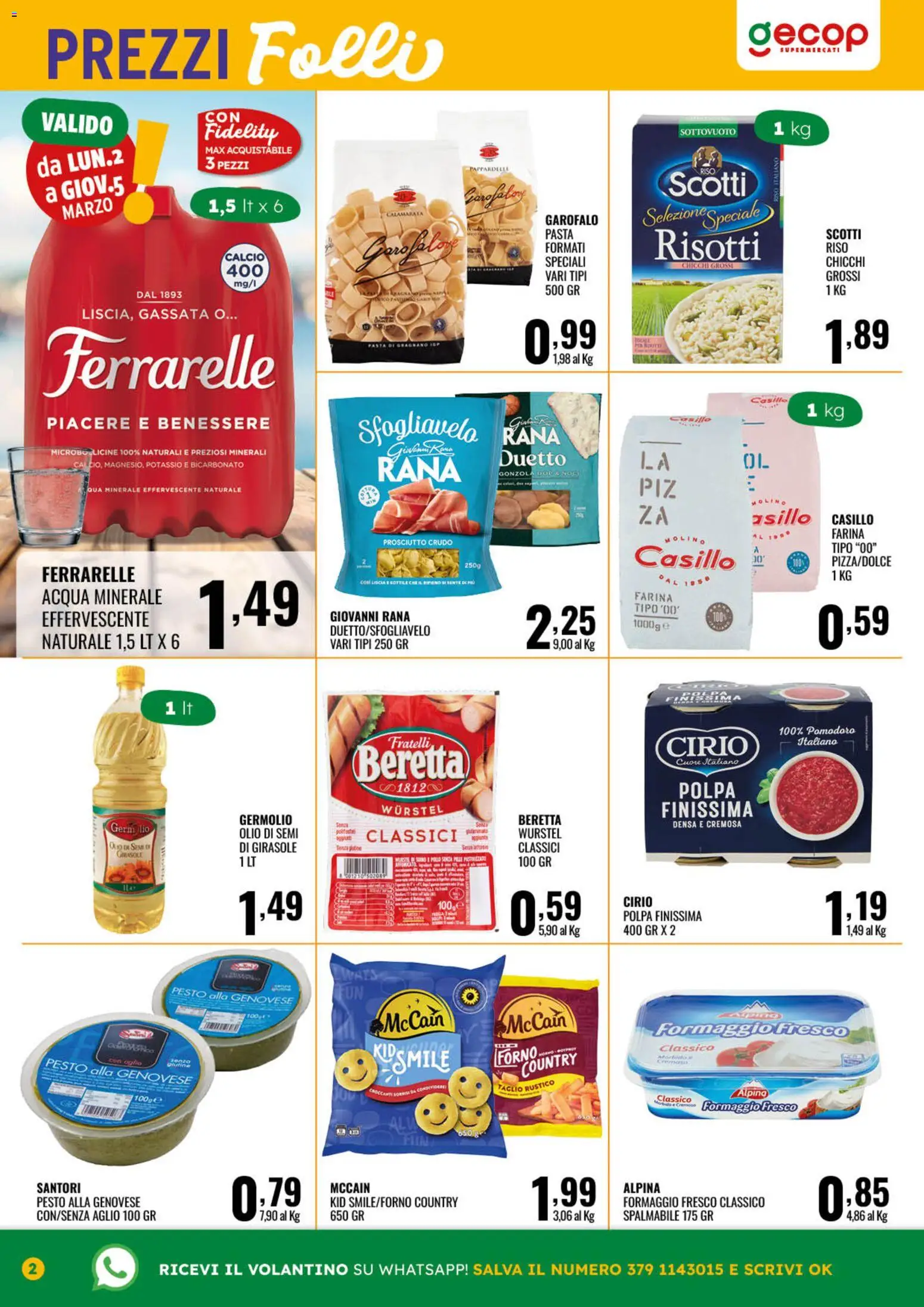 Volantino GECOP del 23.02.2026 | Pagina: 2 | Prodotti: Bicarbonato, Pomodoro, Farina, Forno