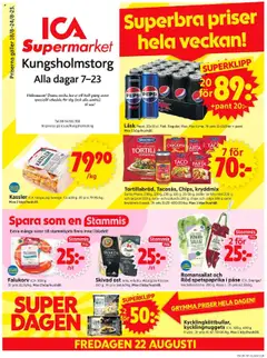 ICA Supermarket - Stockholm - Förhandsvisning av reklamblad från butik ICA Supermarket aktuell från 18.08.2025