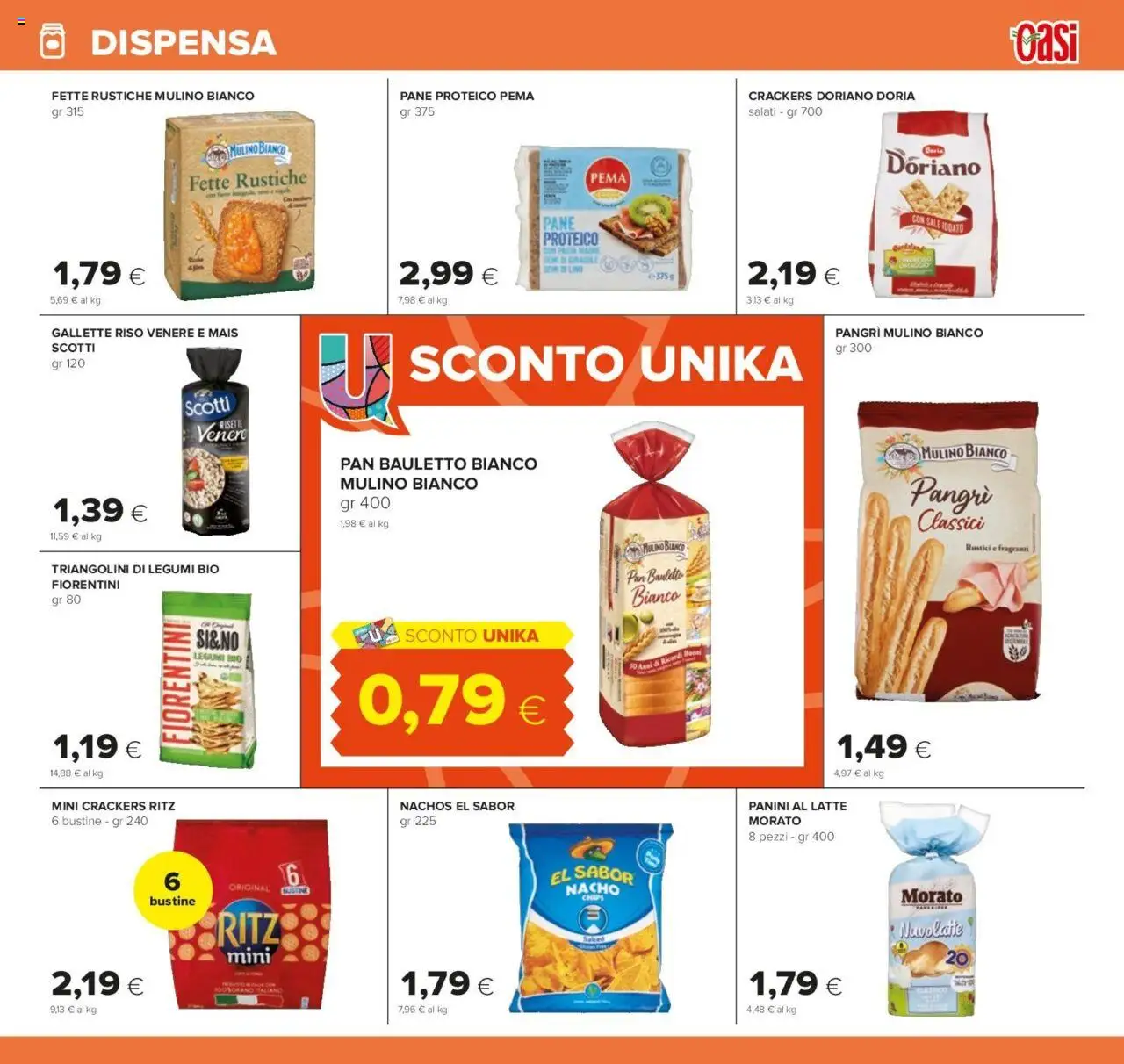 Volantino Oasi del 07.08.2025 | Pagina: 17 | Prodotti: Legumi, Crackers, Gallette, Mais
