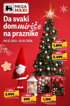 Mega Maxi da svaki dom miriše na praznike - pregled Mega Maxi kataloga - važi od 04.12.2025