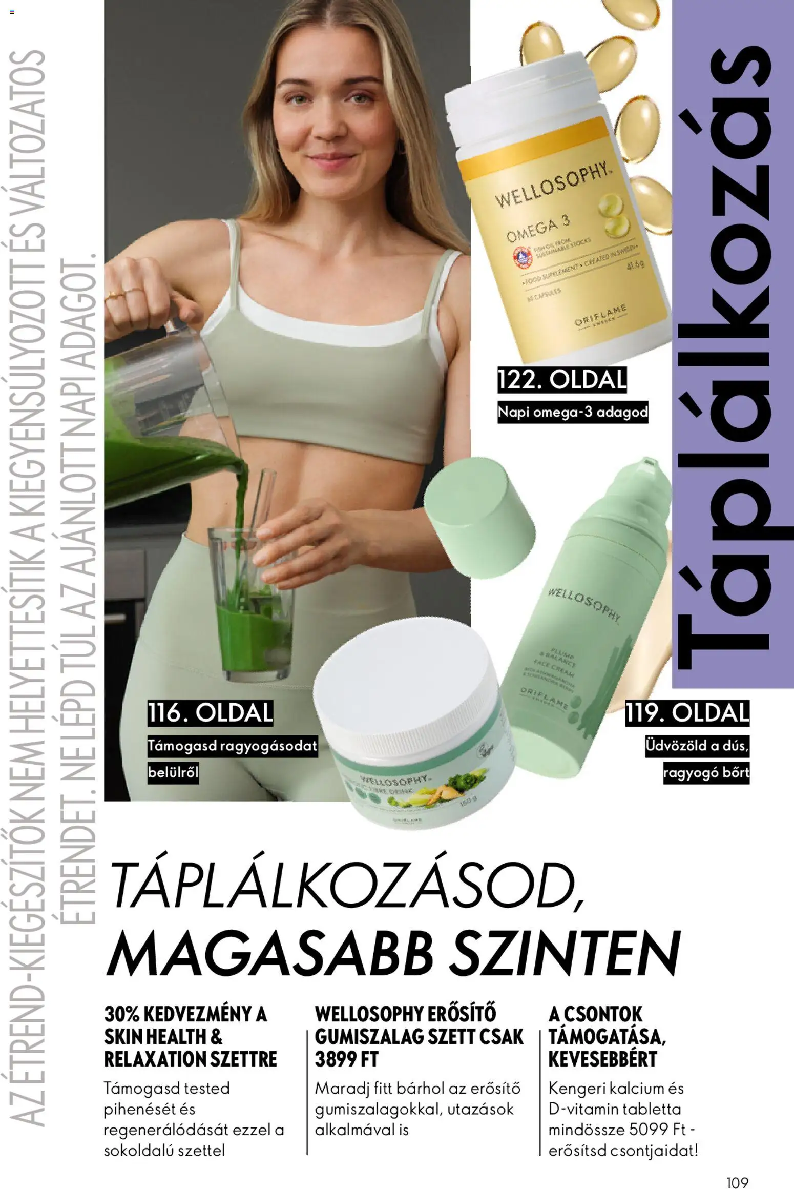 Oriflame akciós ujság - amely érvényes a következő dátumtól: 24.12.2025 | Oldal: 109 | Termékek: Omega 3, Erősítő