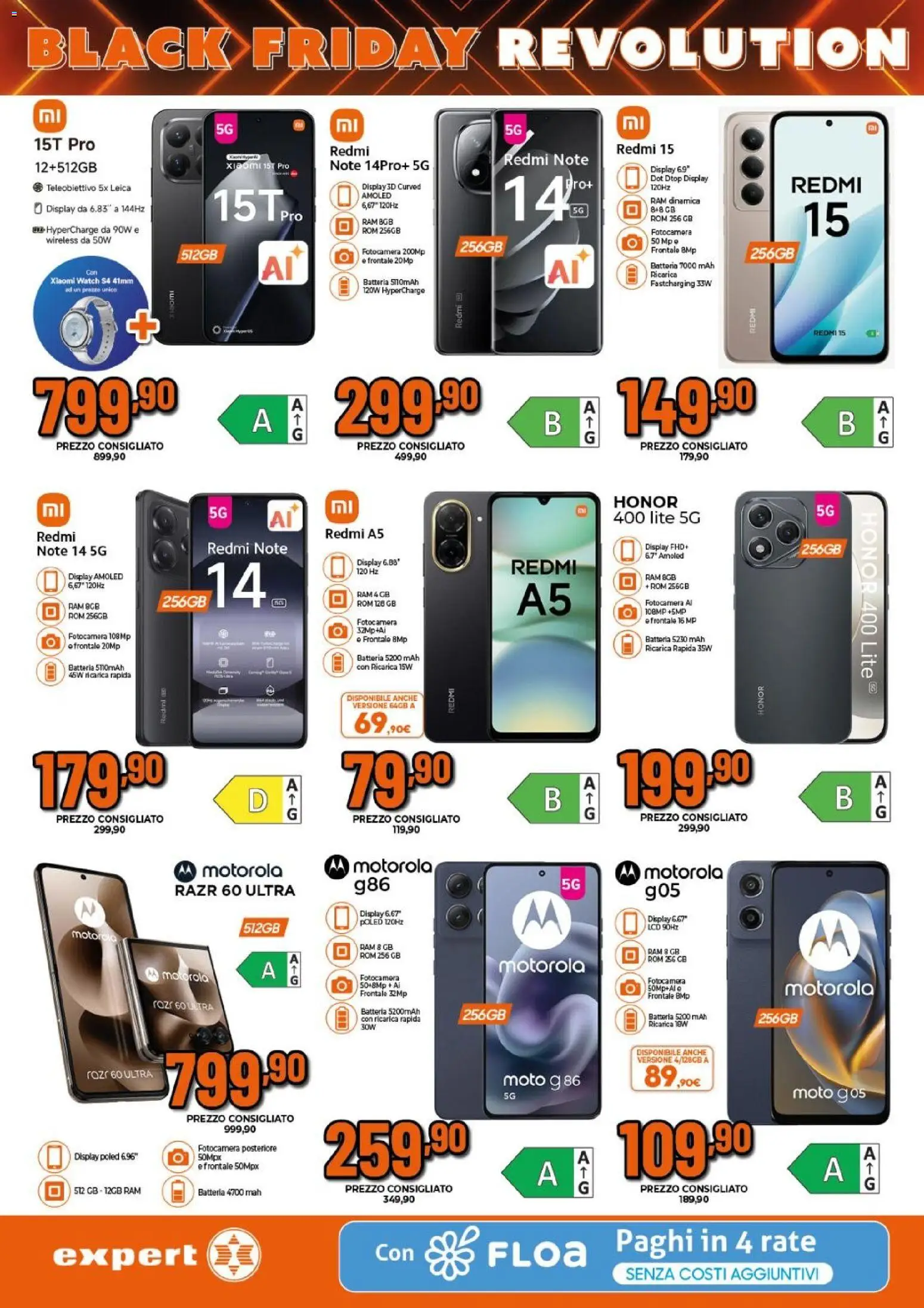 Volantino Expert del 24.11.2025 | Pagina: 4 | Prodotti: Xiaomi, Fotocamera, Batteria