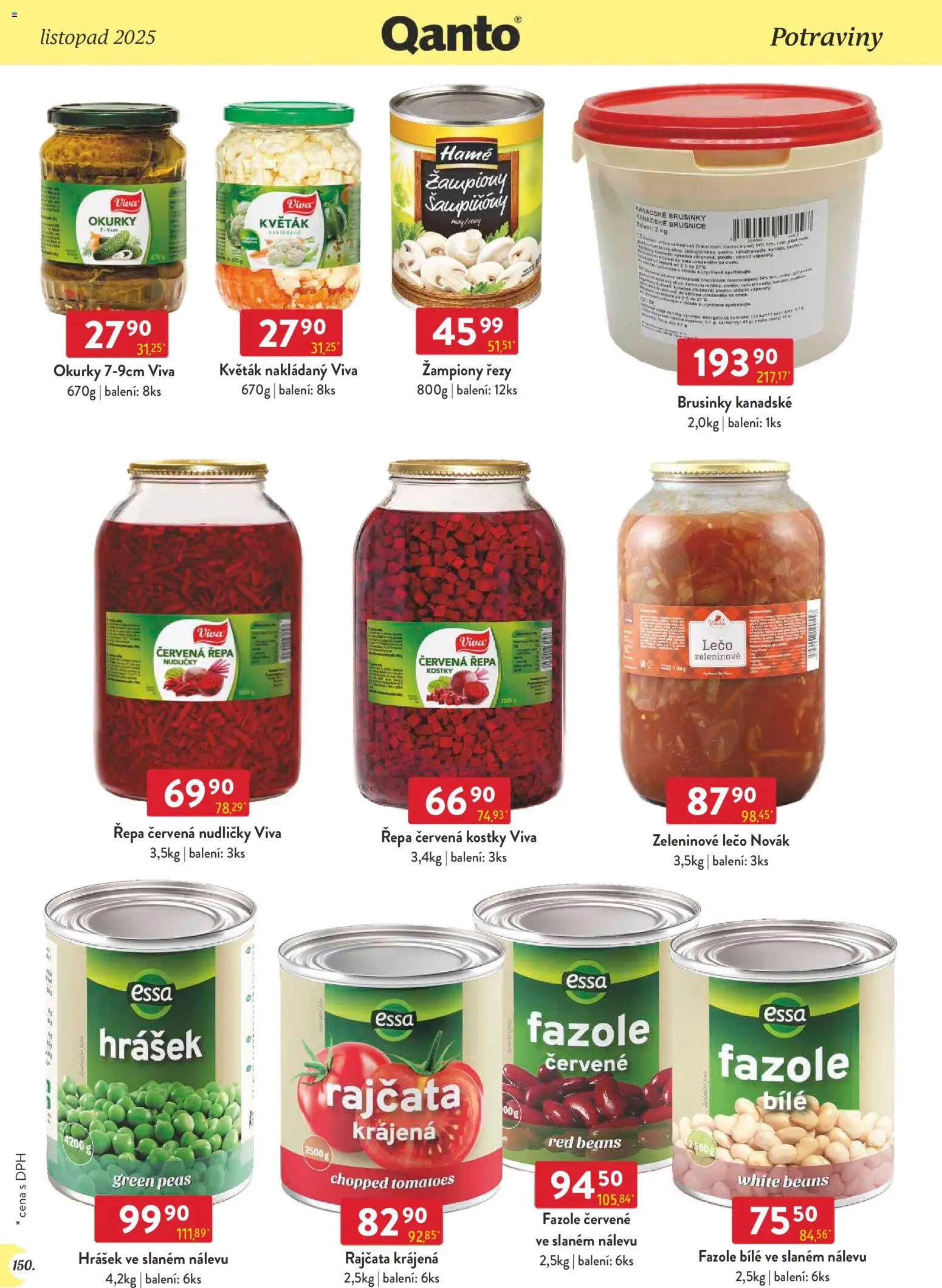 Astur & Qanto - Leták - Velkoobchod 11/2025 od 01.11.2025 | Strana: 150 | Produkty: Žampiony, Okurky, Brusinky, Lečo