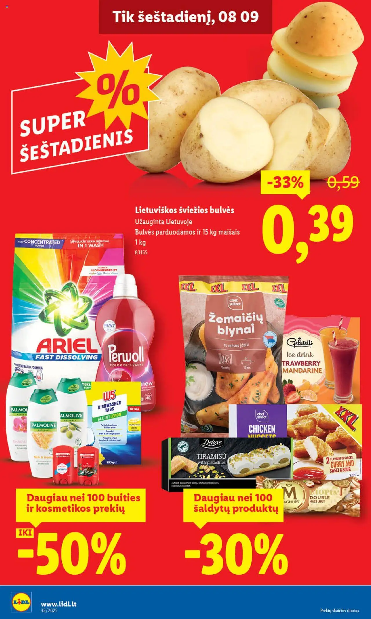LIDL leidinys│galioja nuo 07.08.2025 | Puslapis: 2 | Prekių: Bulvės