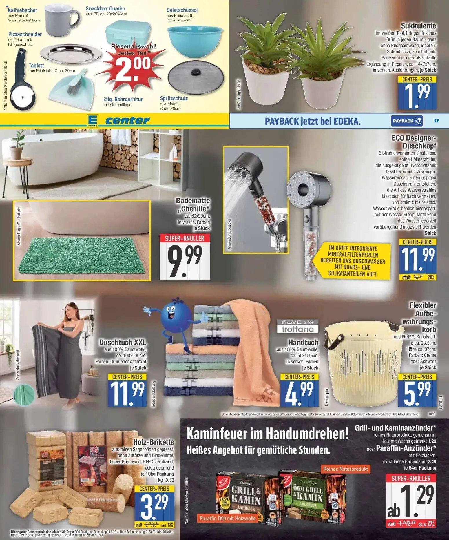 Edeka prospekt Krumbach	 – gültig ab 26.01.2026 | Seite: 11 | Produkte: Grill, Kamin, Creme, Duschkopf