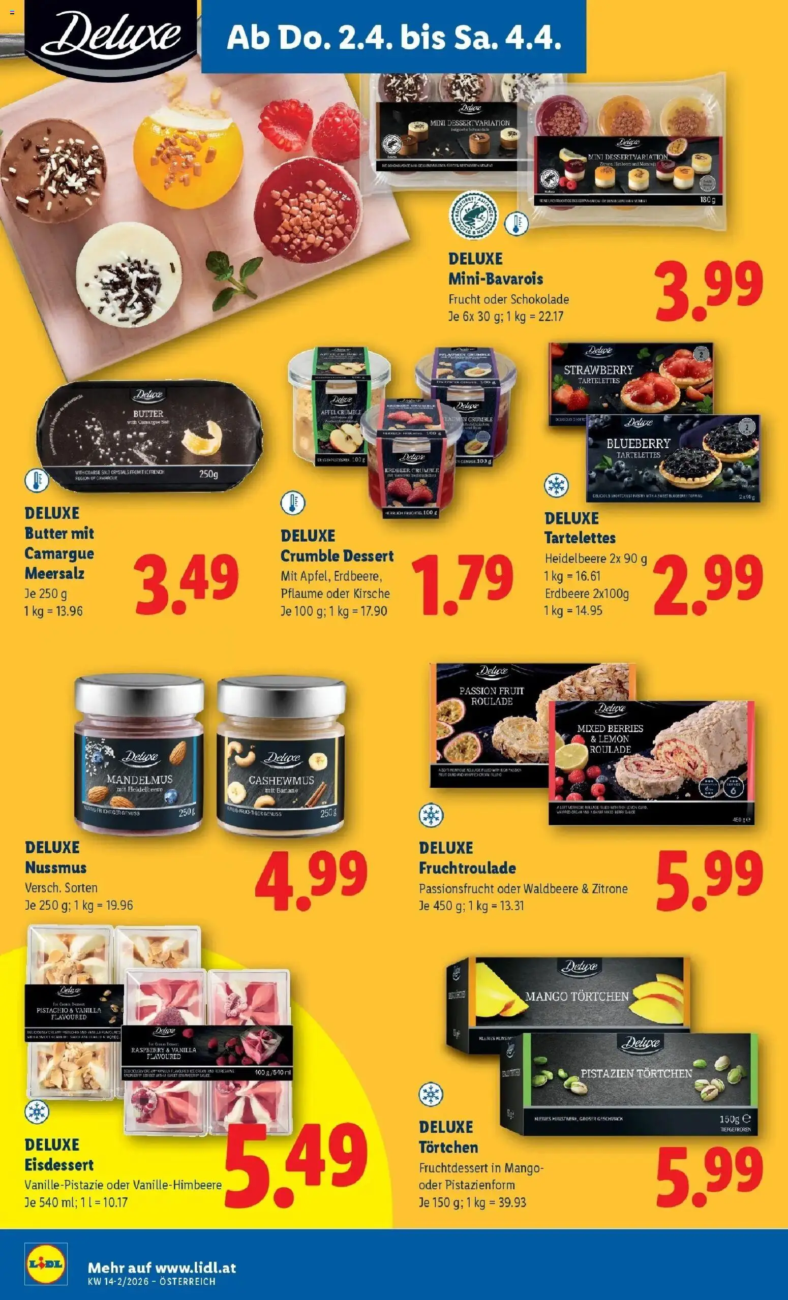 Lidl Flugblatt - Wien, Langenzersdorf, Zwettl gültig ab 02.04.2026 | Seite: 10 | Produkte: Mango, Butter, Schokolade, Äpfel