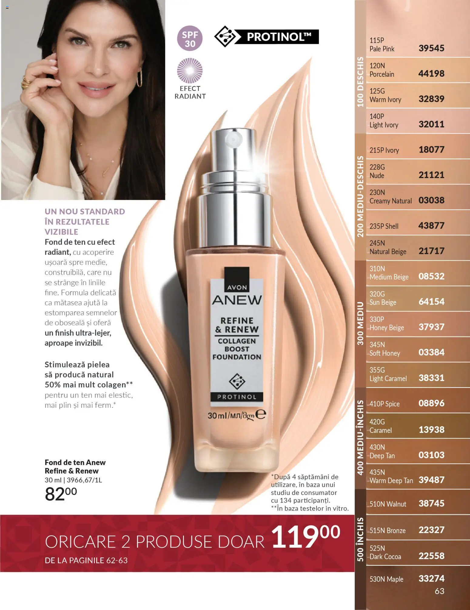 Noul catalog Avon – valabil de la 01.12.2025 | Pagină: 65 | Produse: Fond de ten