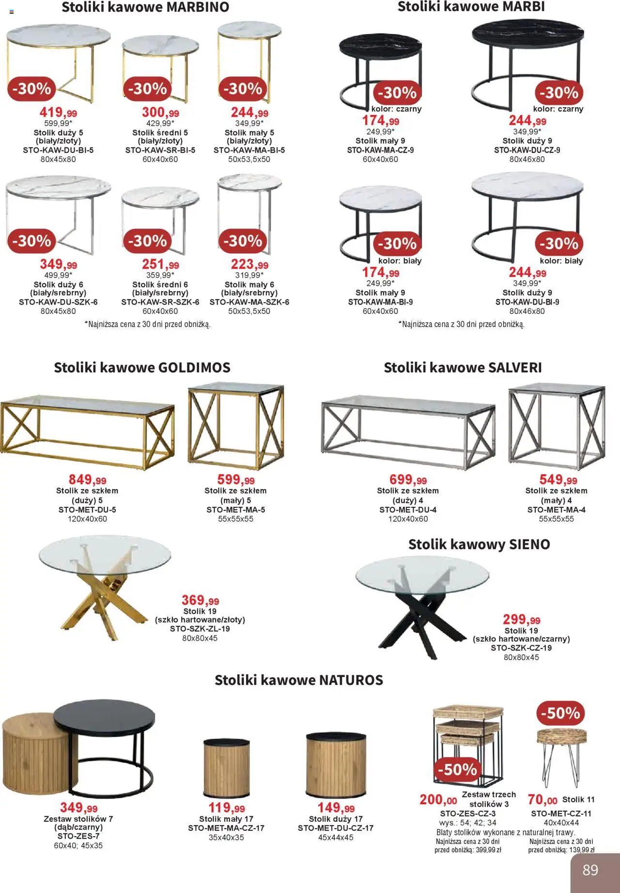 Bodzio Katalog od 01.10.2025 | Strona: 89 | Produkty: Stolik kawowy