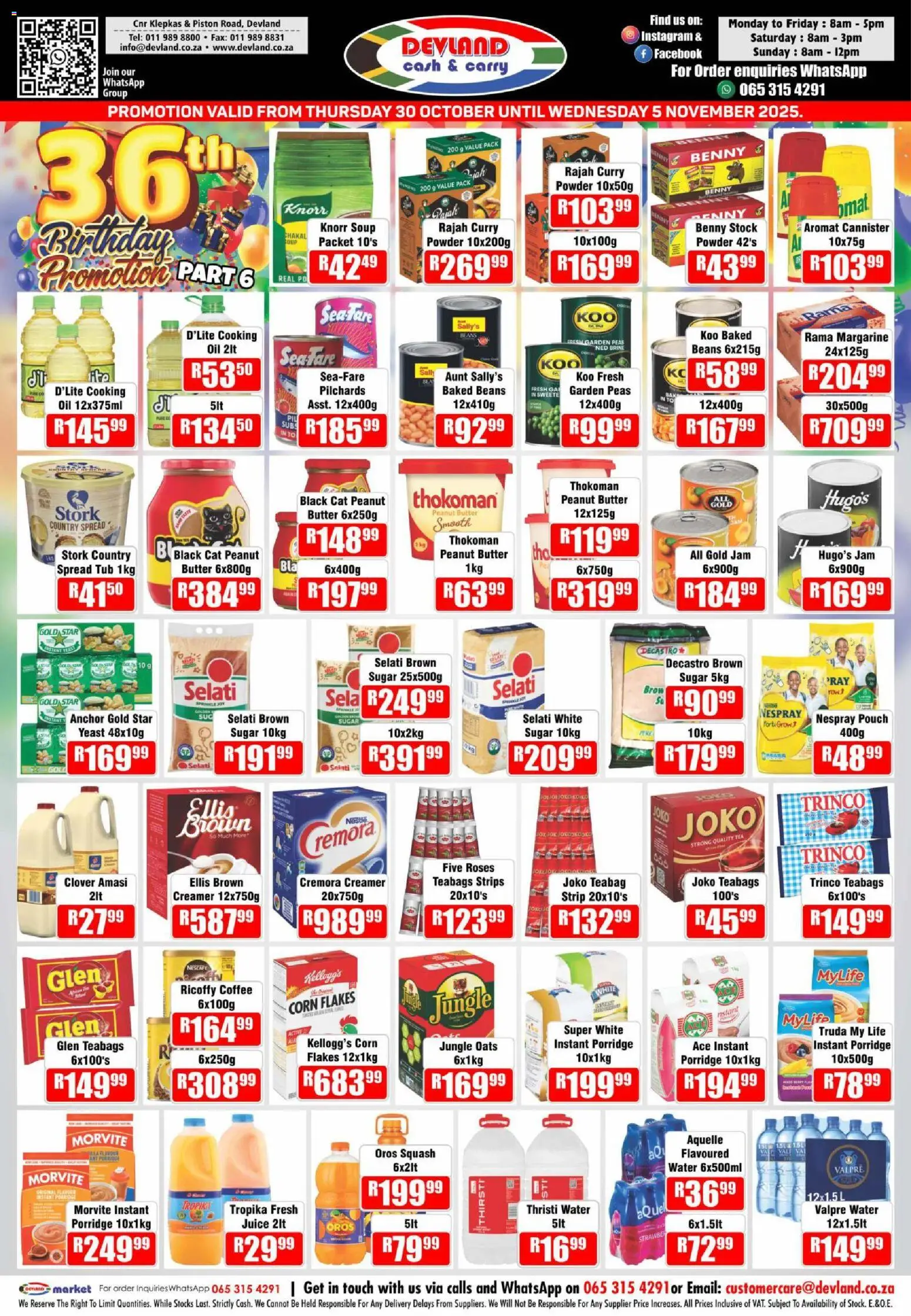 New Devland catalogue – valid from 30.10.2025 | Page: 8 | Products: Jam, Margarine, Stock, Sugar