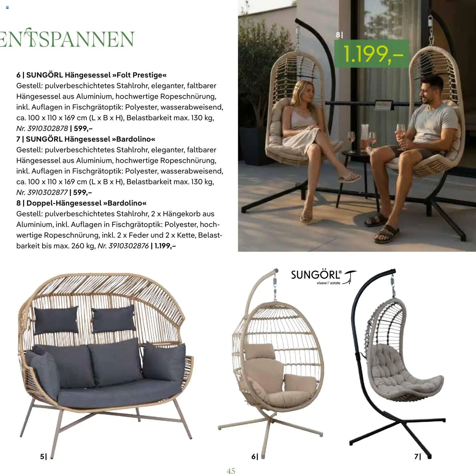 Pflanzen-Kölle GARTENMÖBEL 2026 – gültig ab 07.03.2026 | Seite: 45