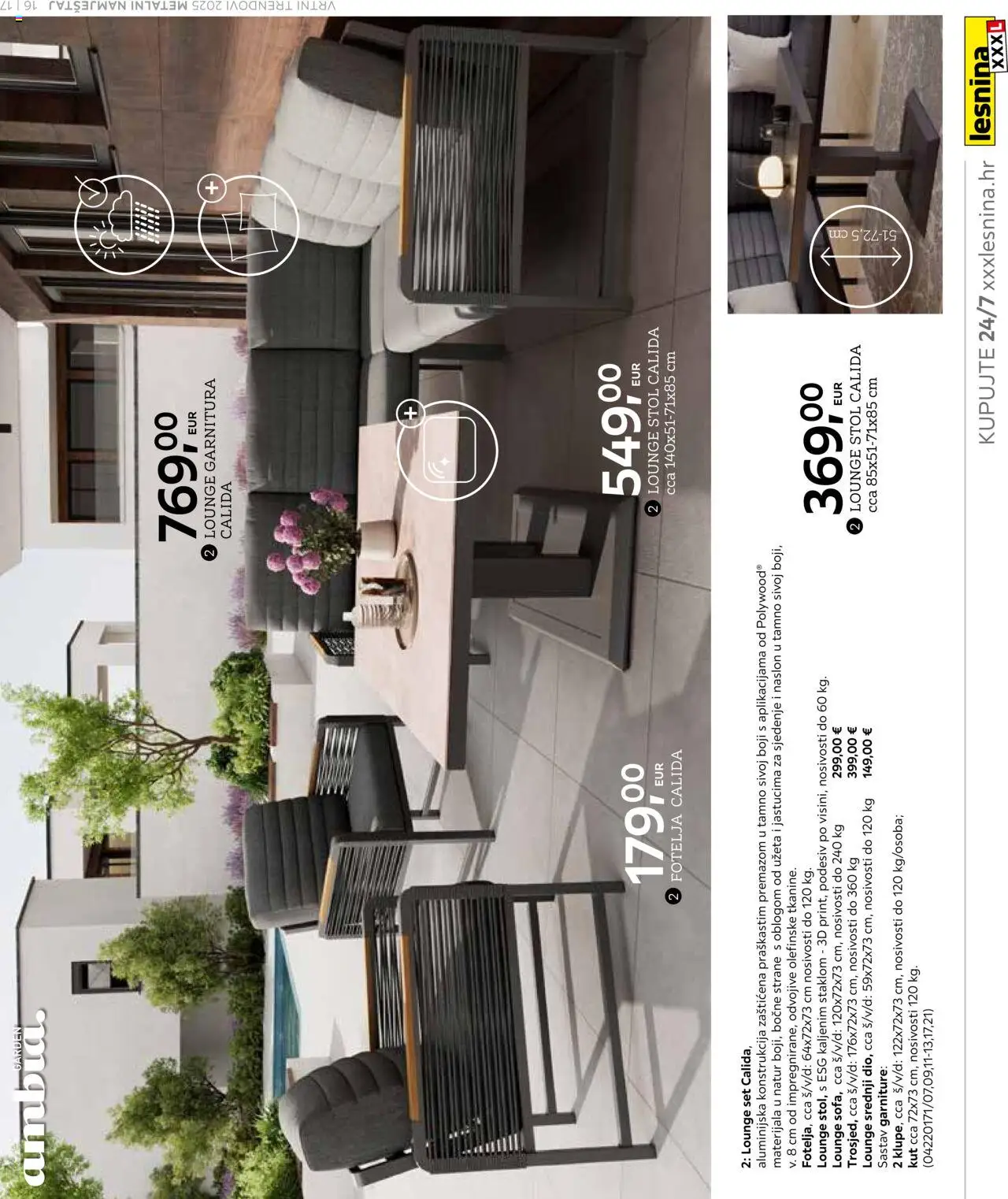 Lesnina katalog | vrijedi od 25.02.2025 | Stranica: 17 | Proizvodi: Fotelja, Stol