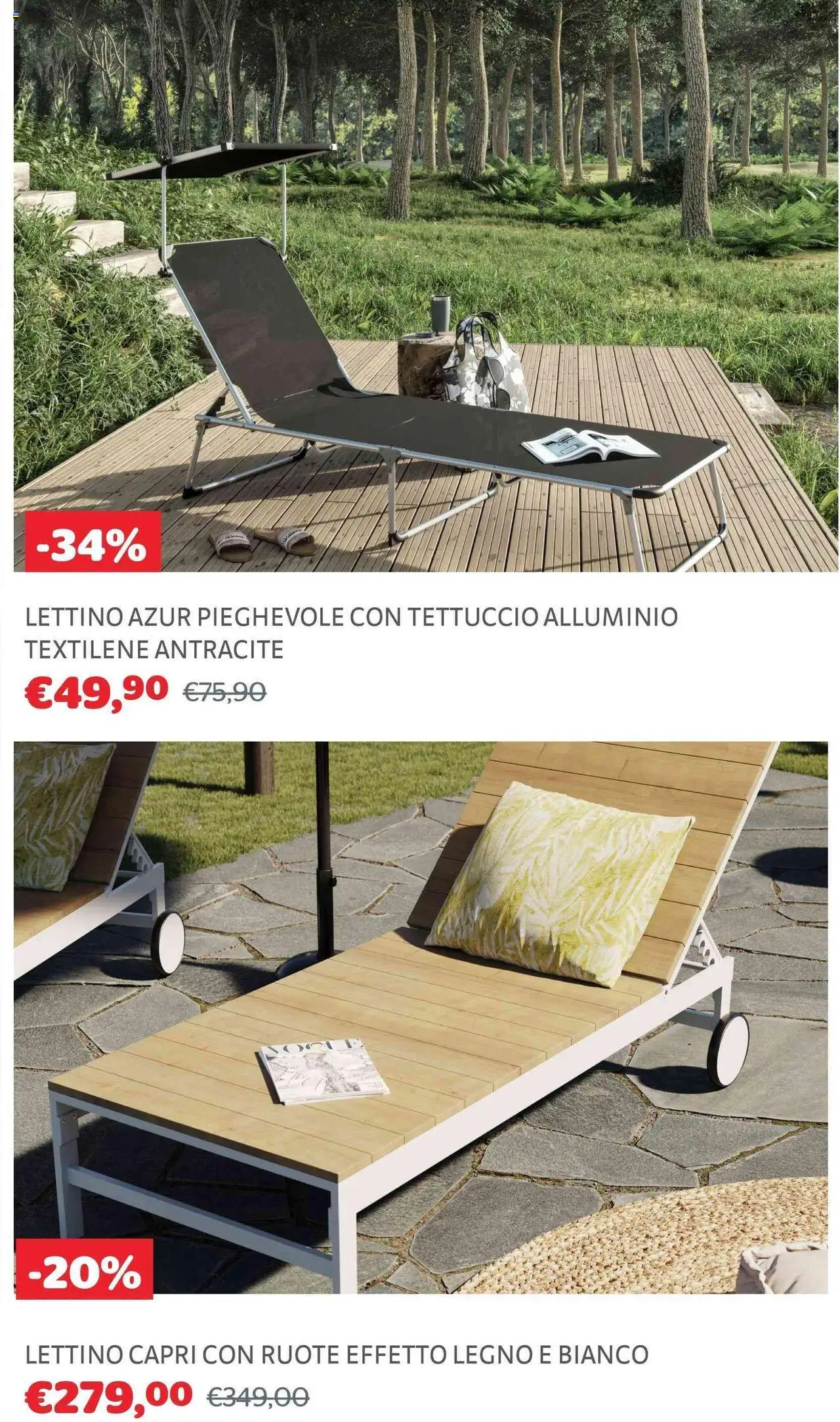 Volantino Brico Center del 30.07.2025 | Pagina: 33 | Prodotti: Lettino, Alluminio