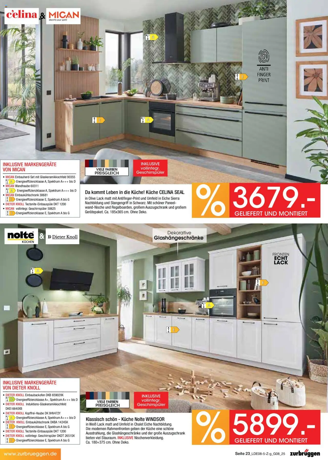 Zurbrüggen Prospekt Bonus Sonder-Tage - gültig ab dem 02.08.2025 | Seite: 37 | Produkte: Geschirrspüler, Küche, Kuchen