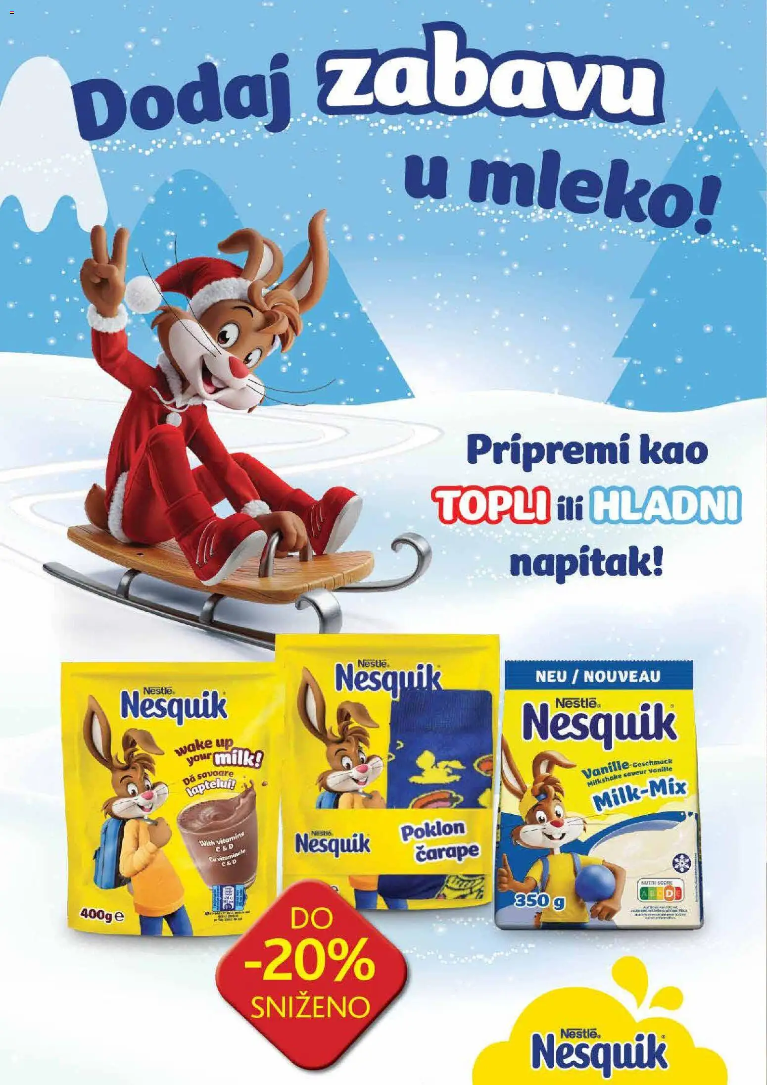 Idea katalog - važi od 27.11.2025 | Strana: 20 | Proizvode: Mleko, Čarape, Nesquik