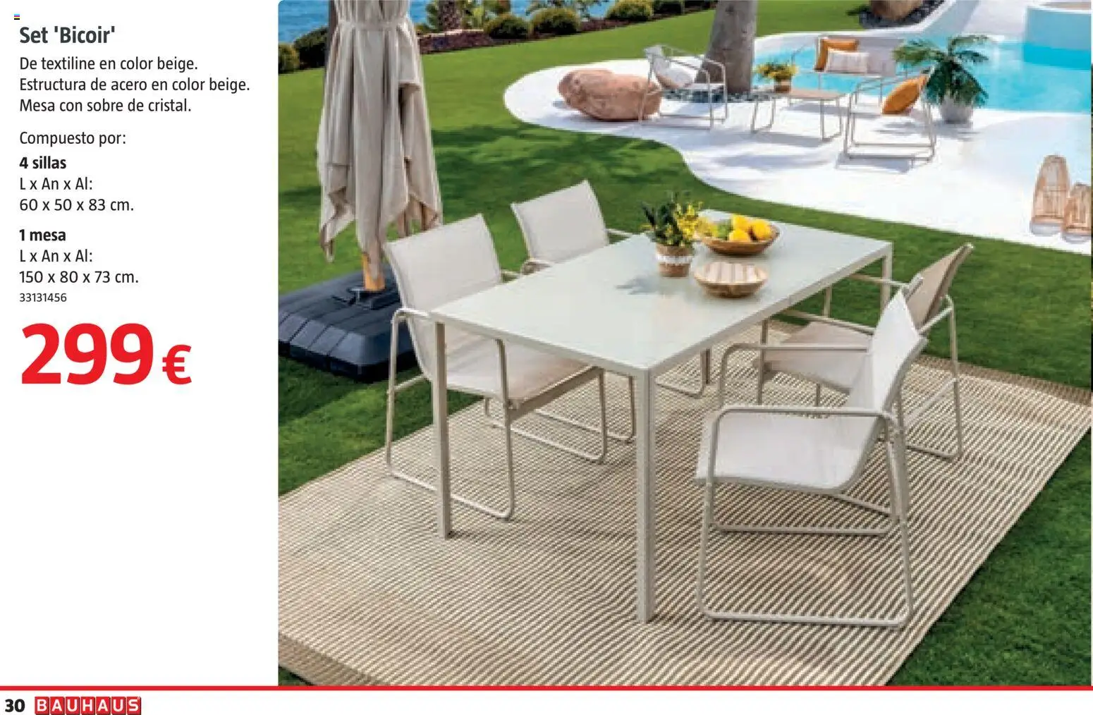 Bauhaus Verano │ válido desde el 16.03.2026 | Página: 30 | Productos: Mesa