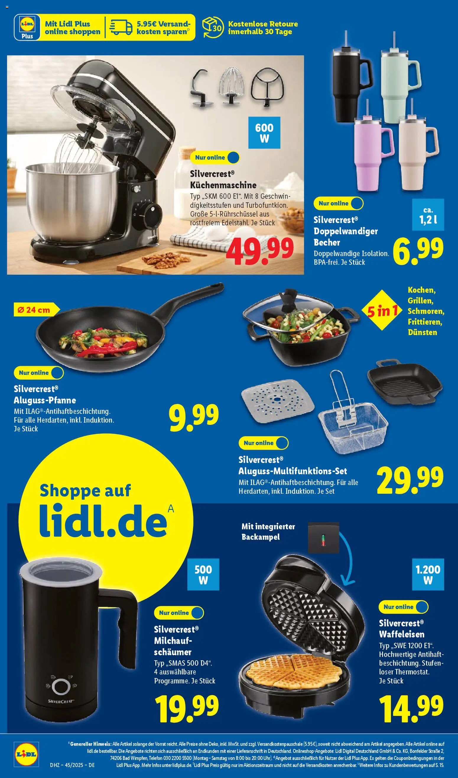 Lidl Prospekt Zossen – gültig ab 03.11.2025 | Seite: 40 | Produkte: Bad, Waffeleisen, Telefon