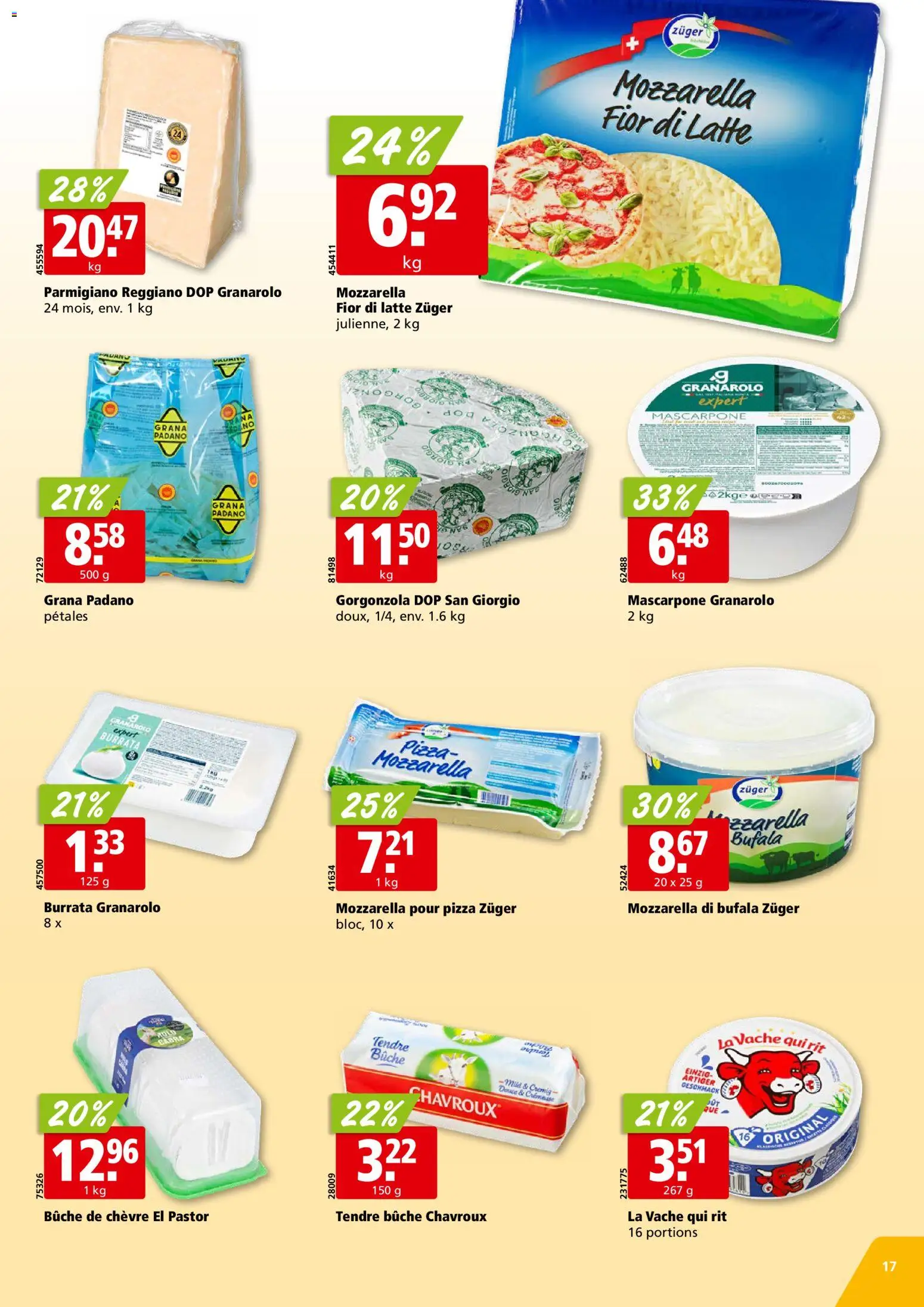 Aligro Aktionen Chavannes, Matran, Genève, Sion – gültig ab 05.01.2026 | Seite: 17 | Produkte: Mascarpone, Fennikel, Pizza