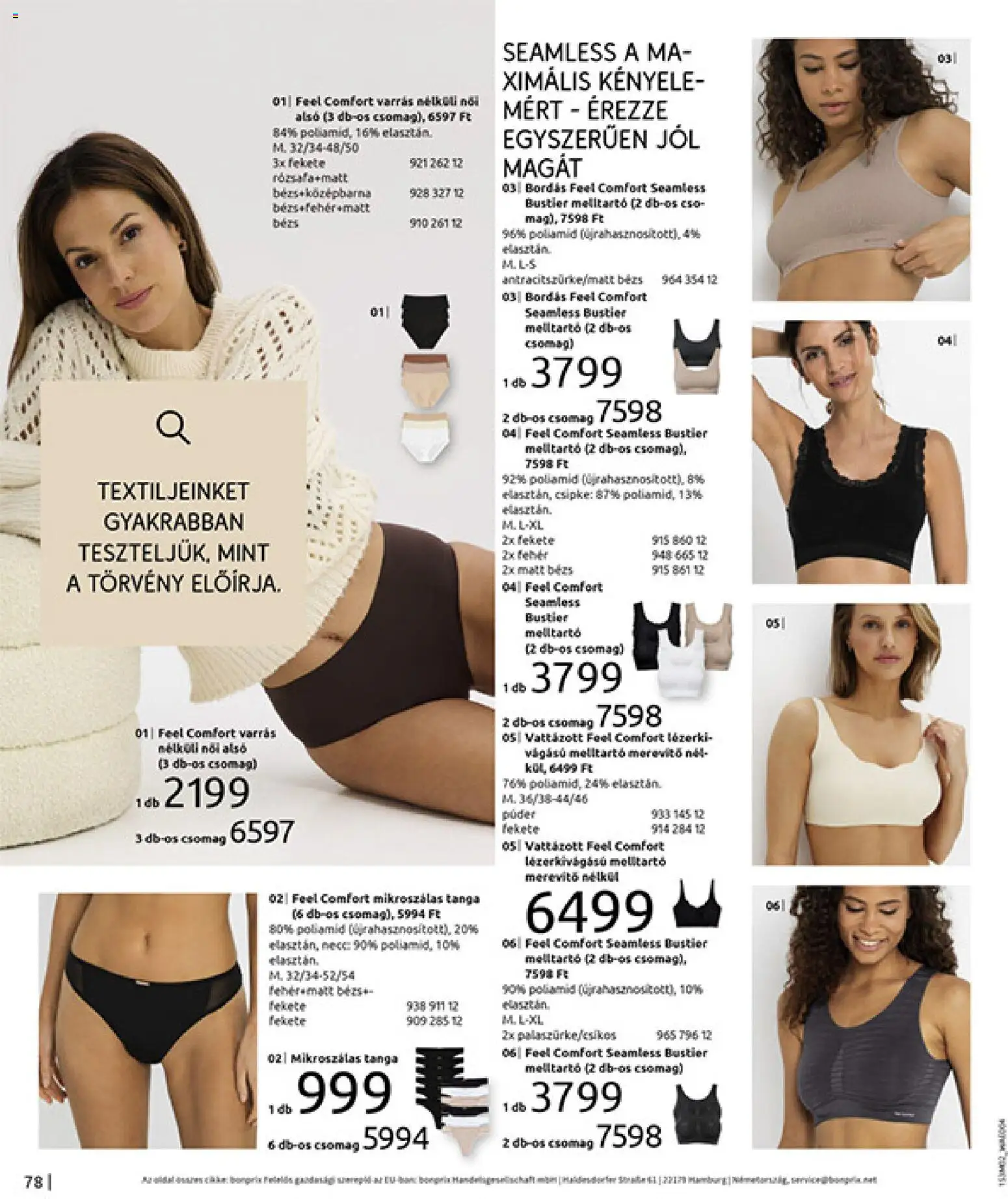 Bonprix akciós ujság - amely érvényes a következő dátumtól: 19.02.2026 | Oldal: 80 | Termékek: Női alsó, Púder, Melltartó