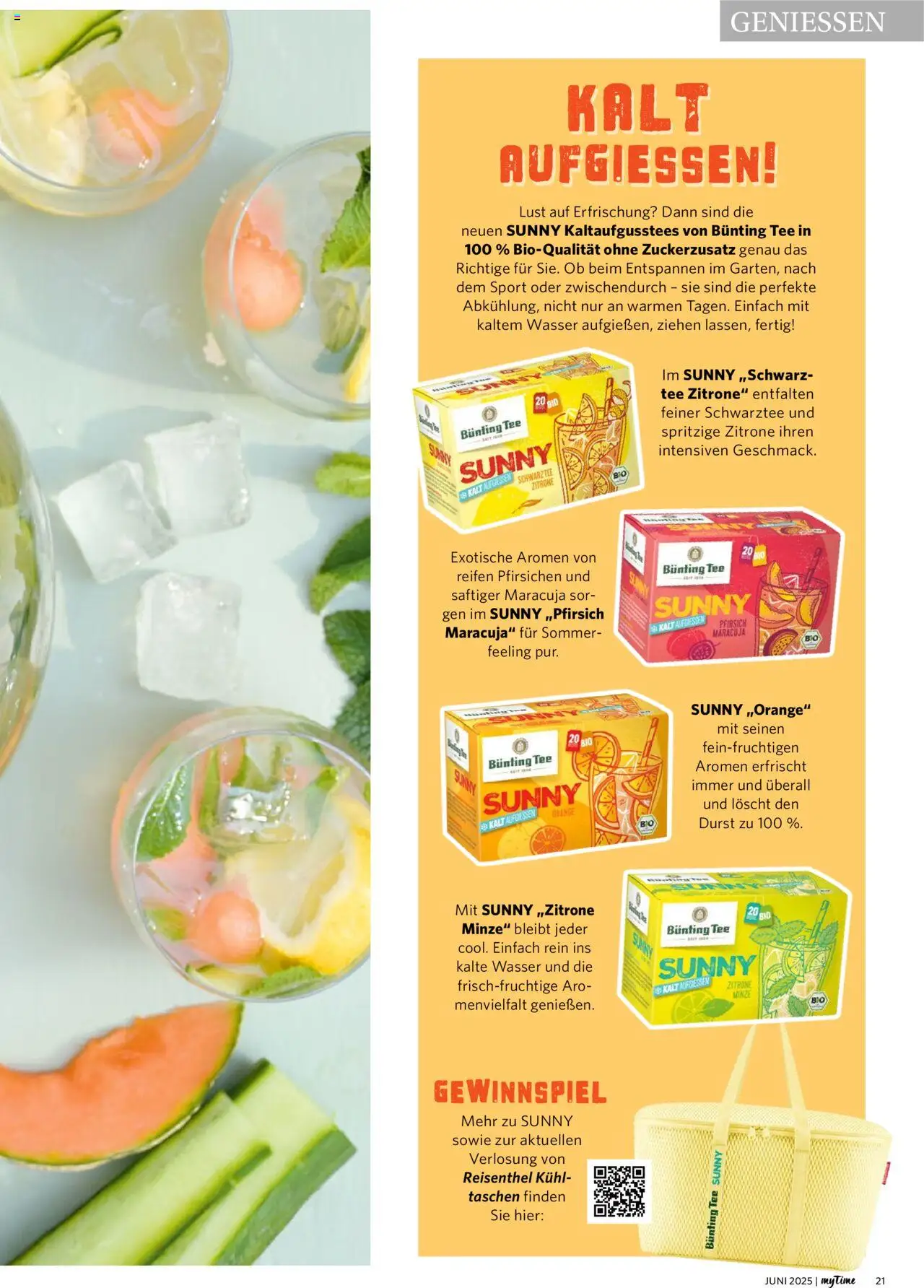 Combi - myTime Juni 2025 - gültig ab dem 01.06.2025 | Seite: 21 | Produkte: Wasser, Zitrone, Pfirsich, Tee