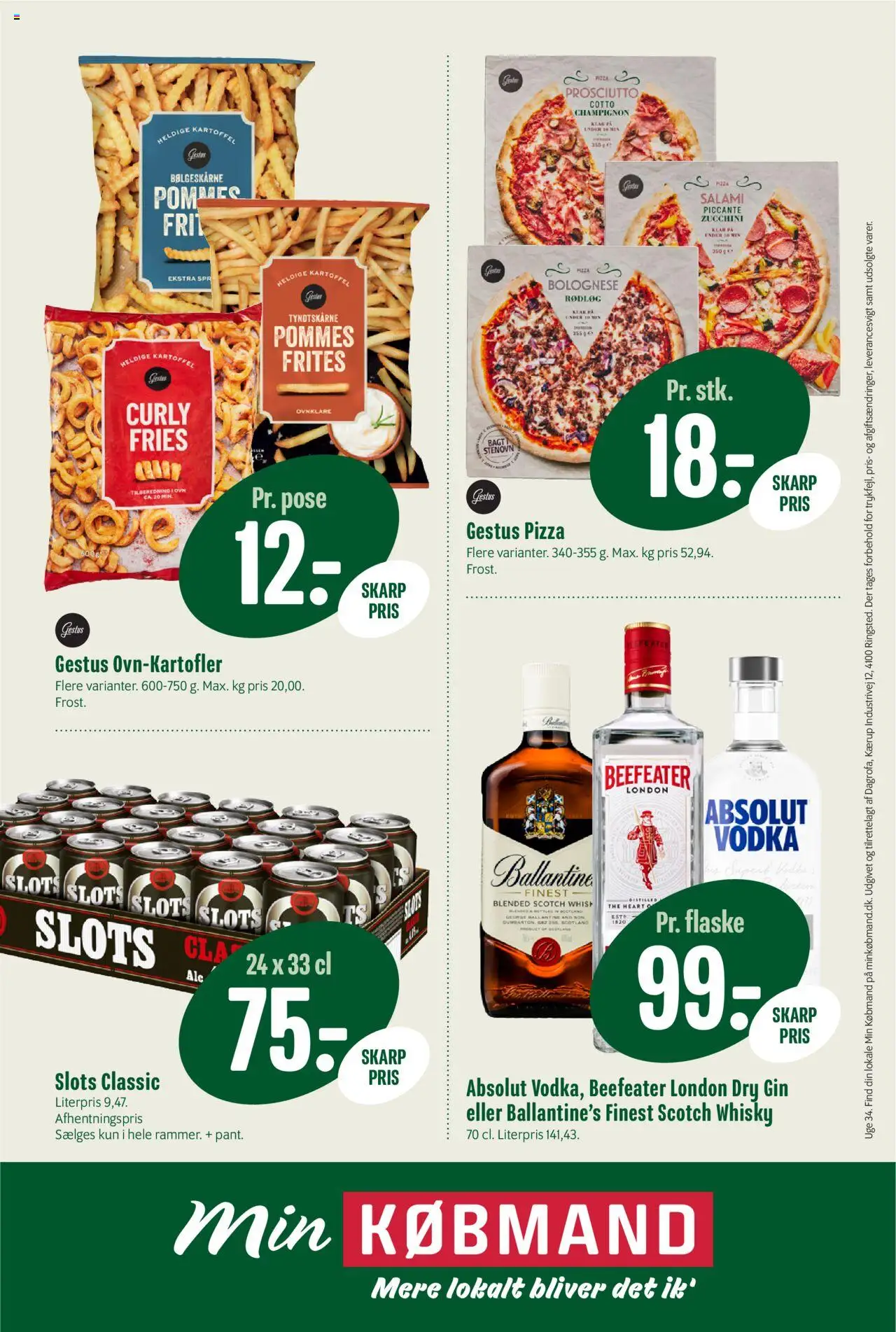 Min Købmand Tilbudsavis gyldig fra 15.08.2025 | Side: 12 | Produkter: Champignon, Salami, Gin, Whisky