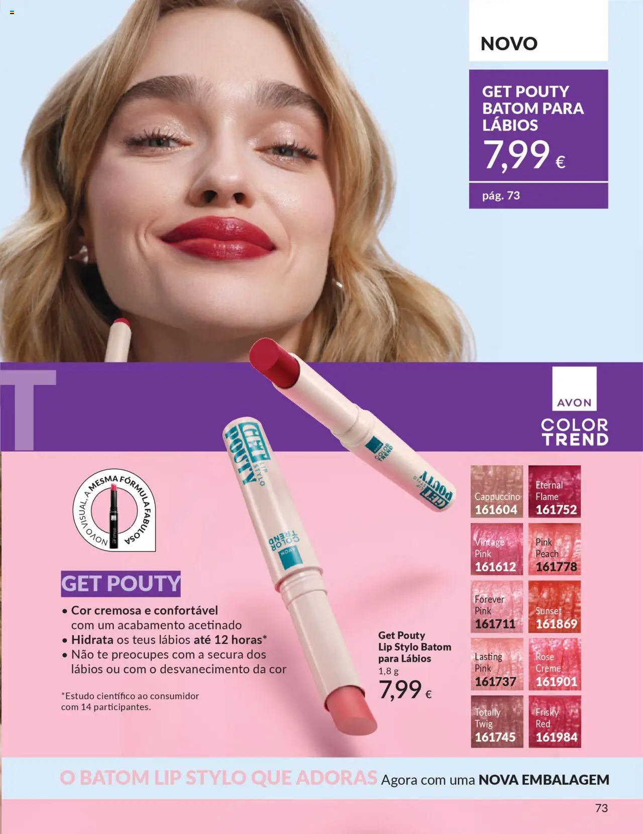 Catálogo Avon Campanha 10 │ válido de 01.10.2025 | Página: 73 | Produtos: Batom, Creme