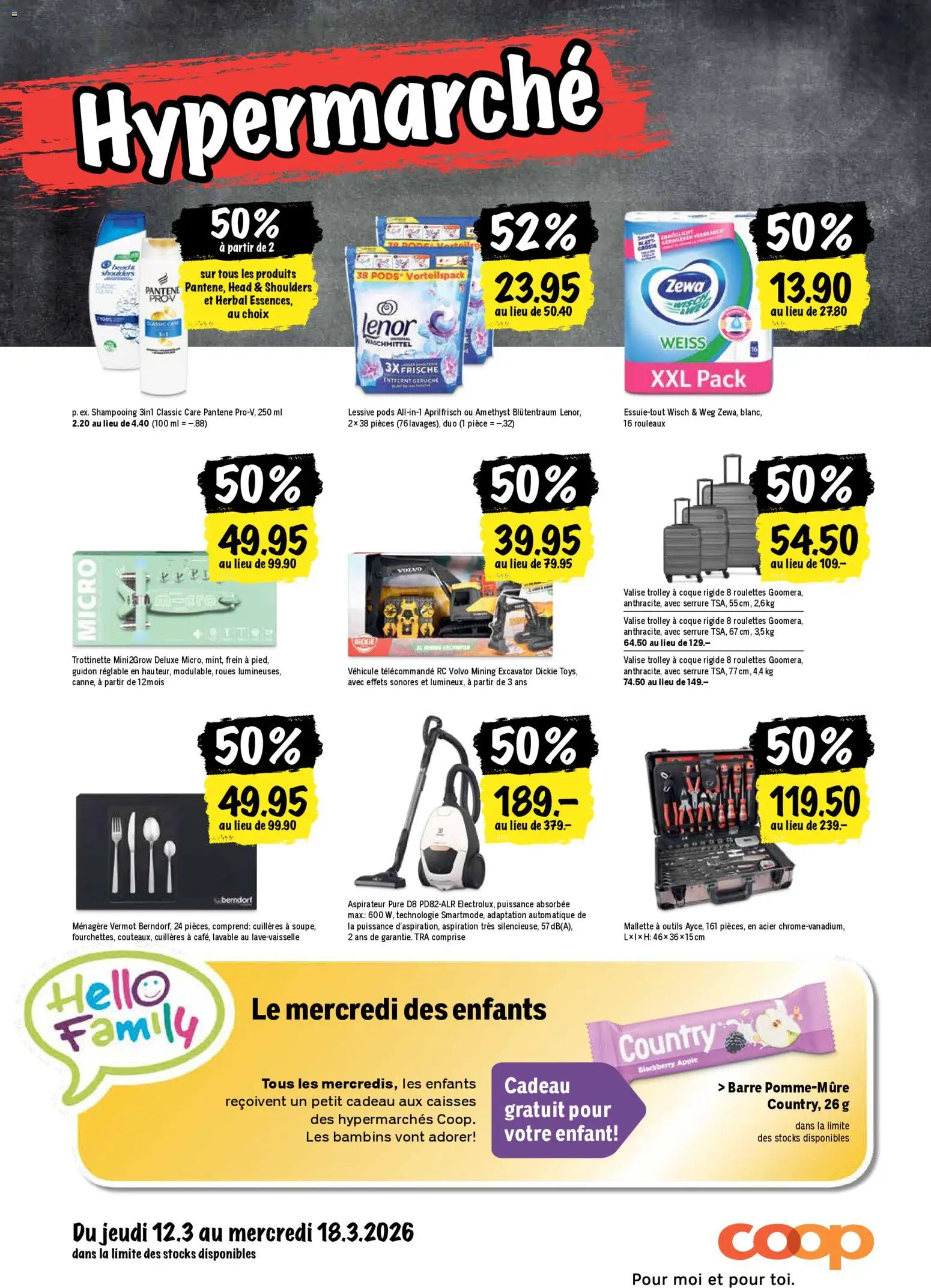 Coop aktionen FR – gültig ab 12.03.2026 | Seite: 24 | Produkte: Scooter, Shampoo, Waschmittel, Apple