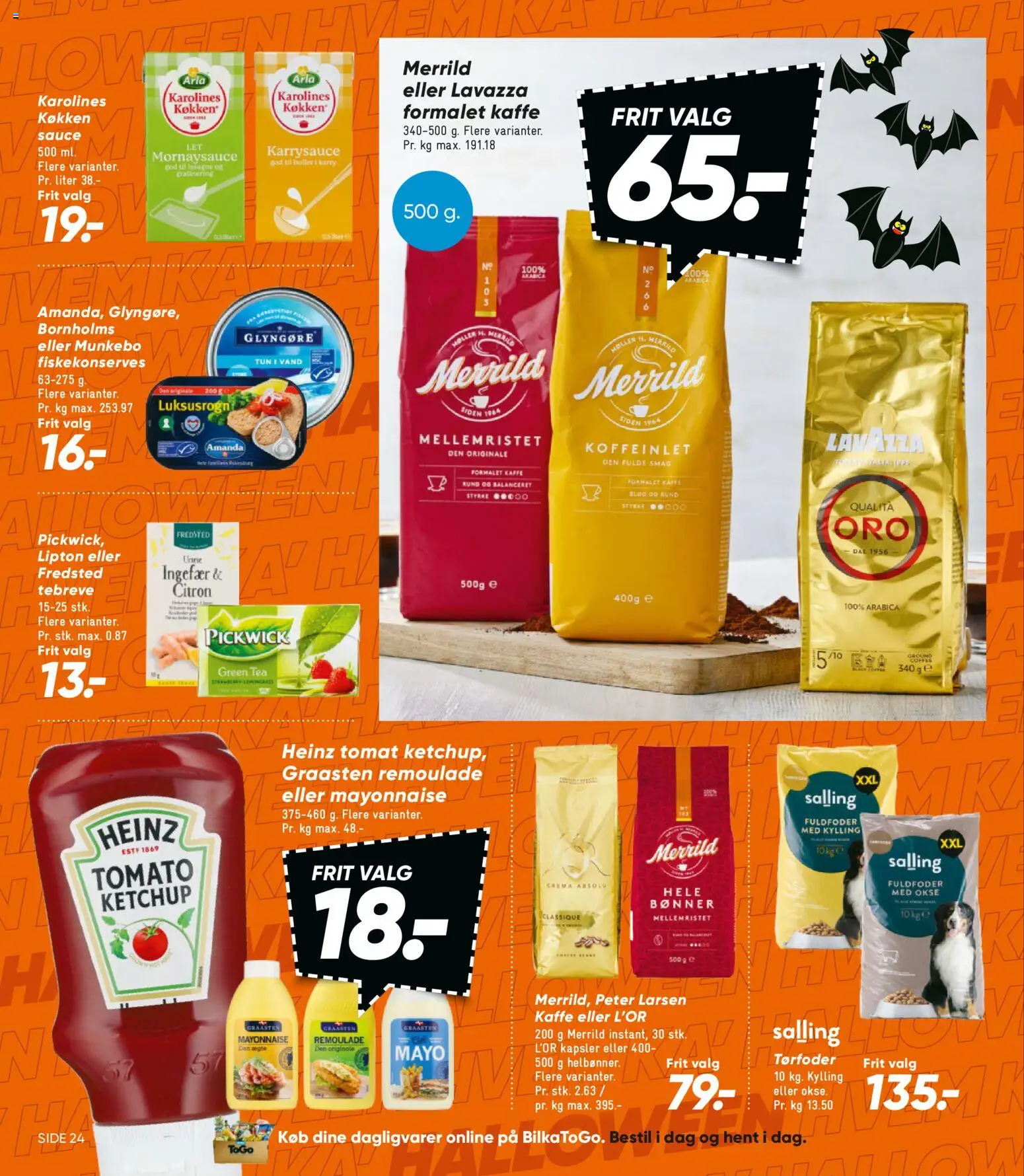 Bilka tilbudsavis – gyldig fra 24.10.2025 | Side: 36 | Produkter: Karry, Kaffe, Ketchup, Bønner