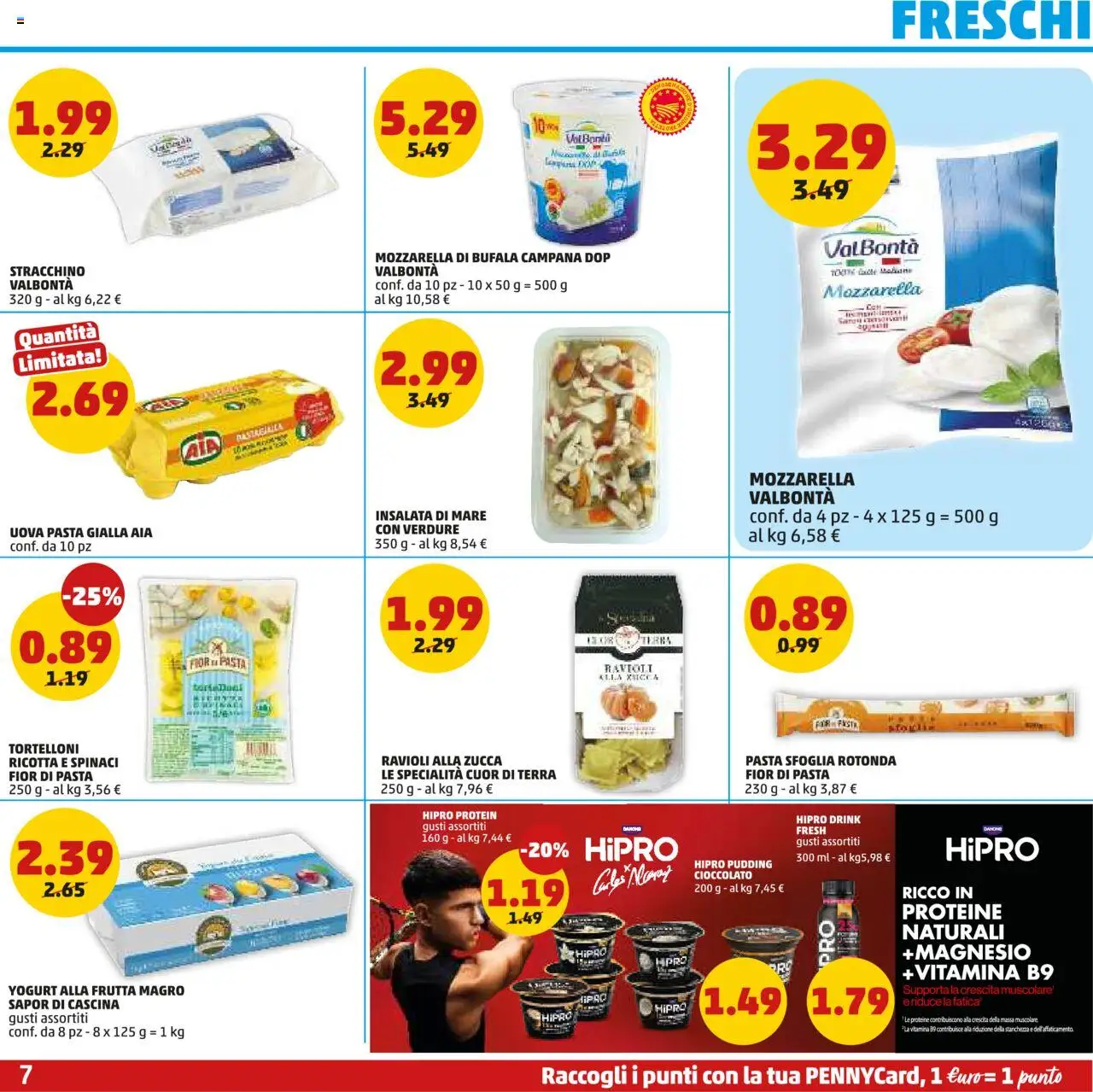 Volantino PENNY del 09.10.2025 | Pagina: 7 | Prodotti: Yogurt, Pasta sfoglia, Zucca, Tortelloni