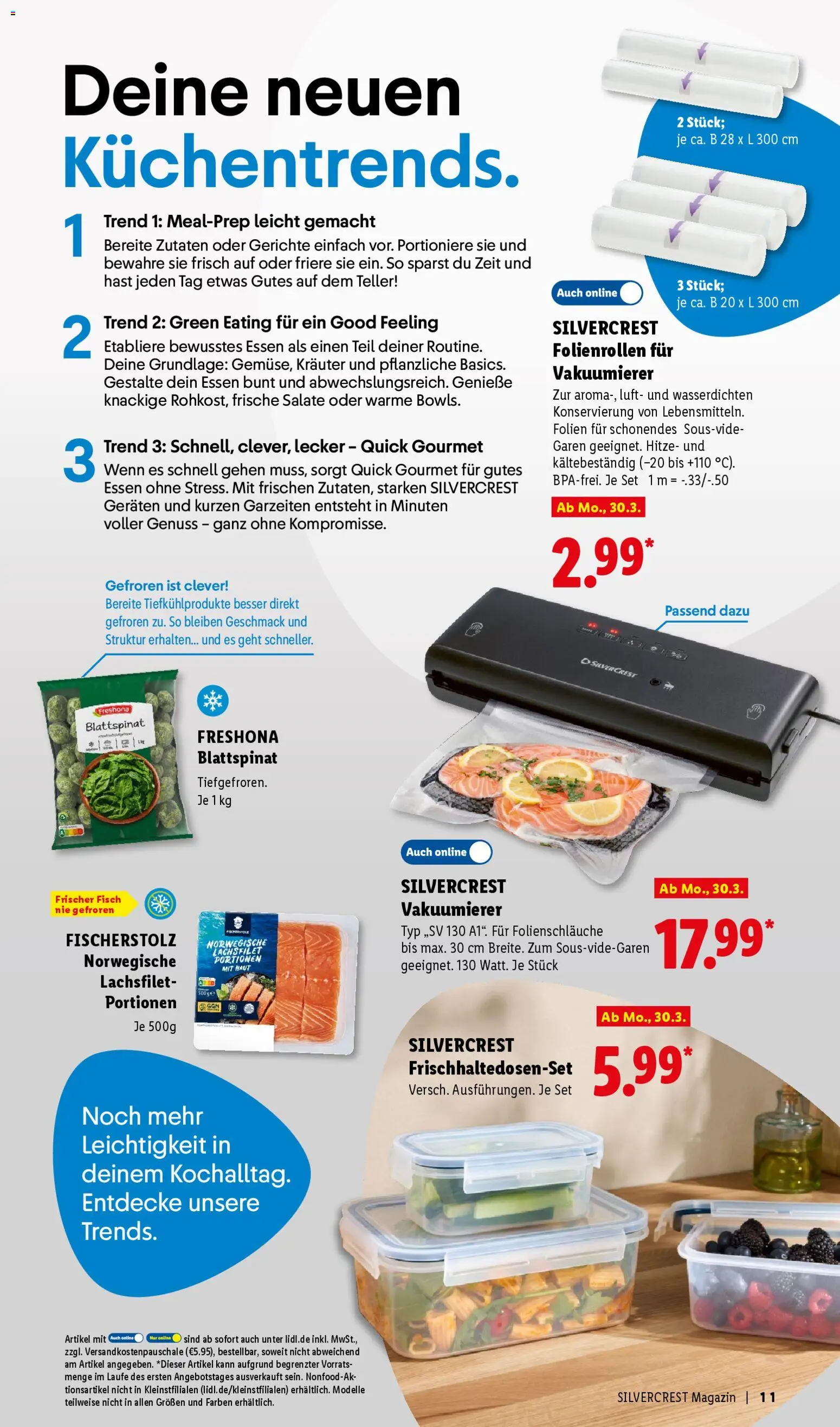 Lidl Německo leták - Silvercrest od 30.03.2026 | Strana: 11 | Produkty: Gourmet, Clever