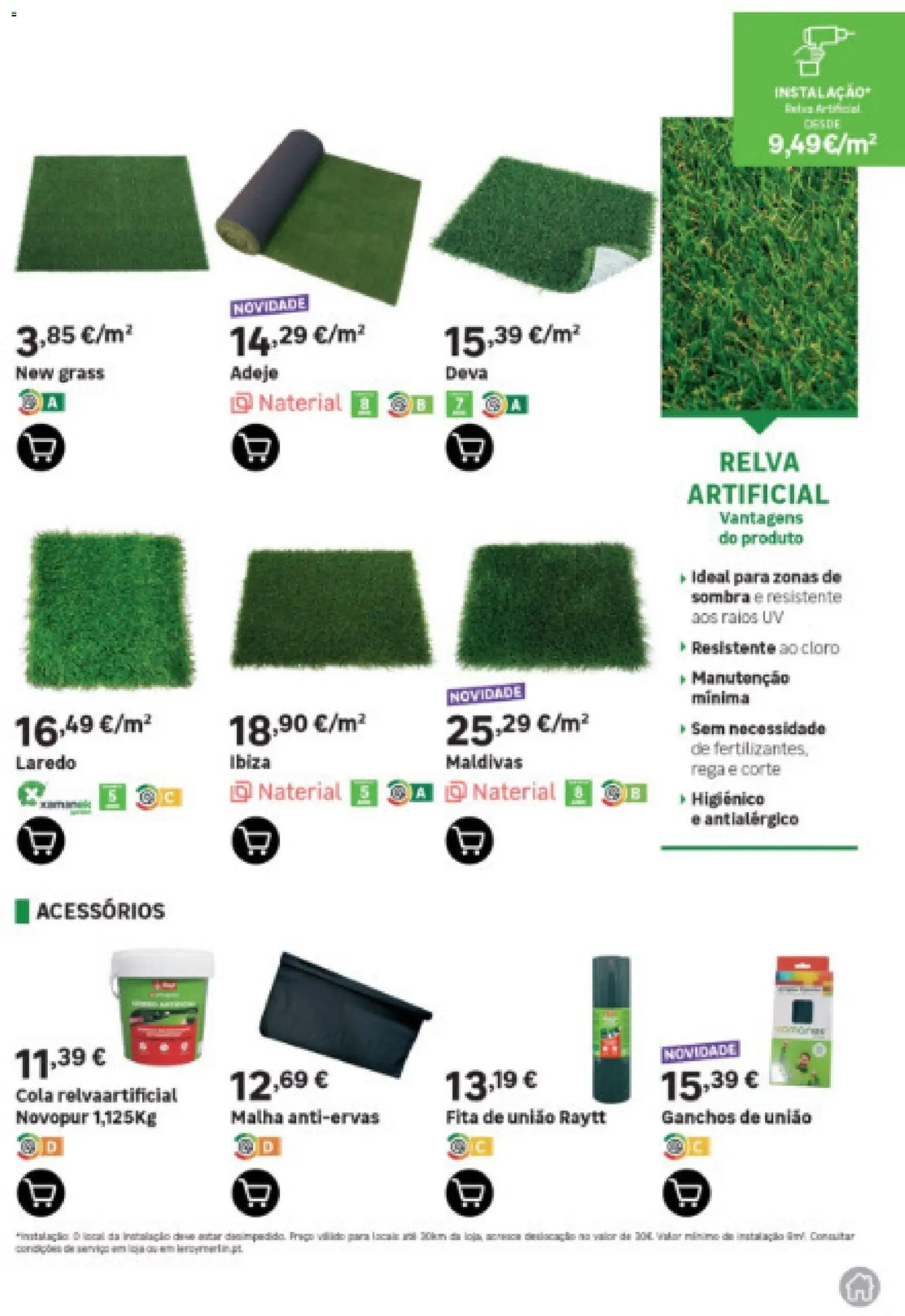 Leroy Merlin Arquipélago dos Açores │ válido de 12.03.2026 | Página: 55 | Produtos: Relva artificial