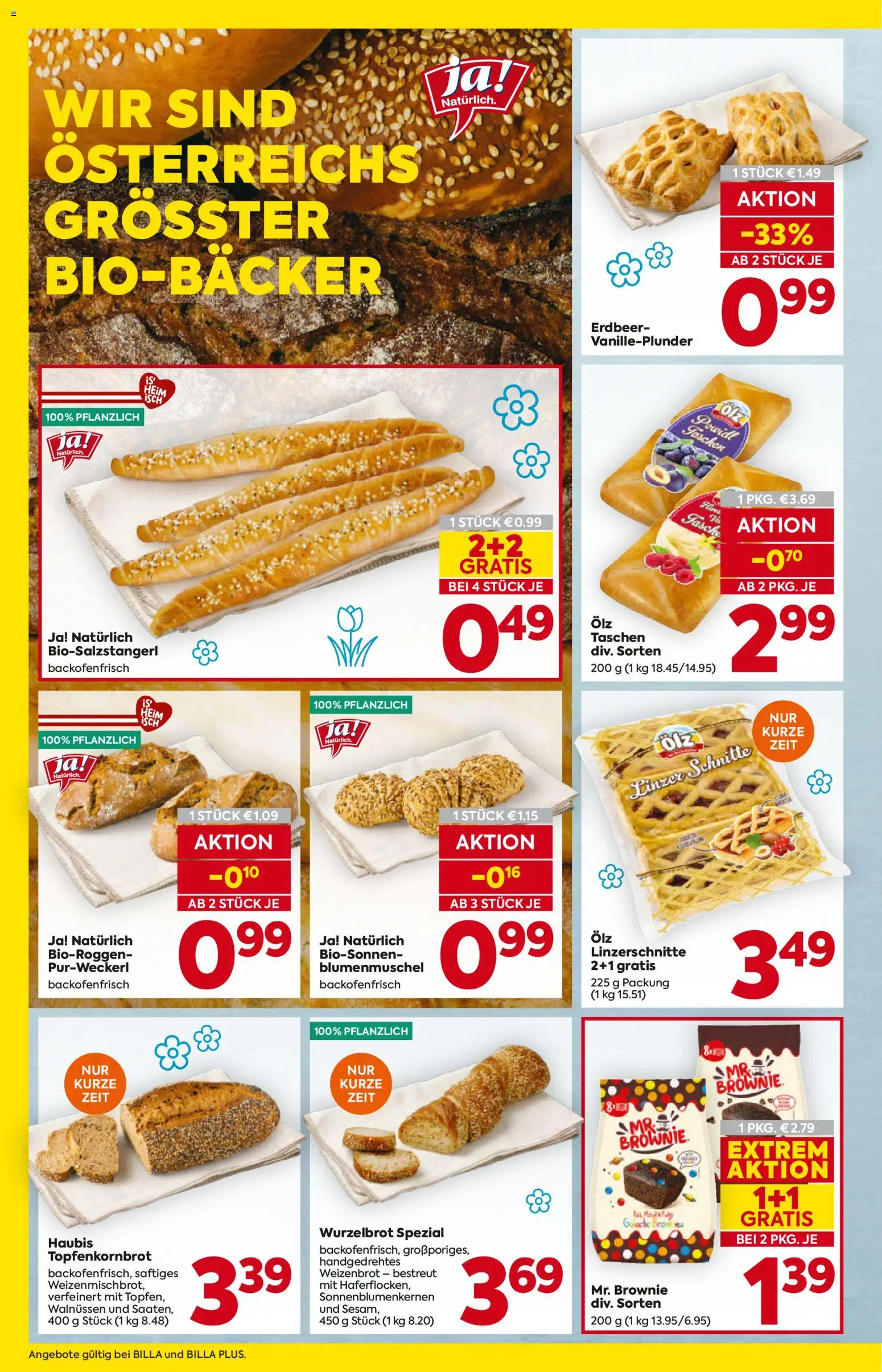 Billa AT akciós ujság - amely érvényes a következő dátumtól: 19.02.2026 | Oldal: 8 | Termékek: Linzer, Brownie